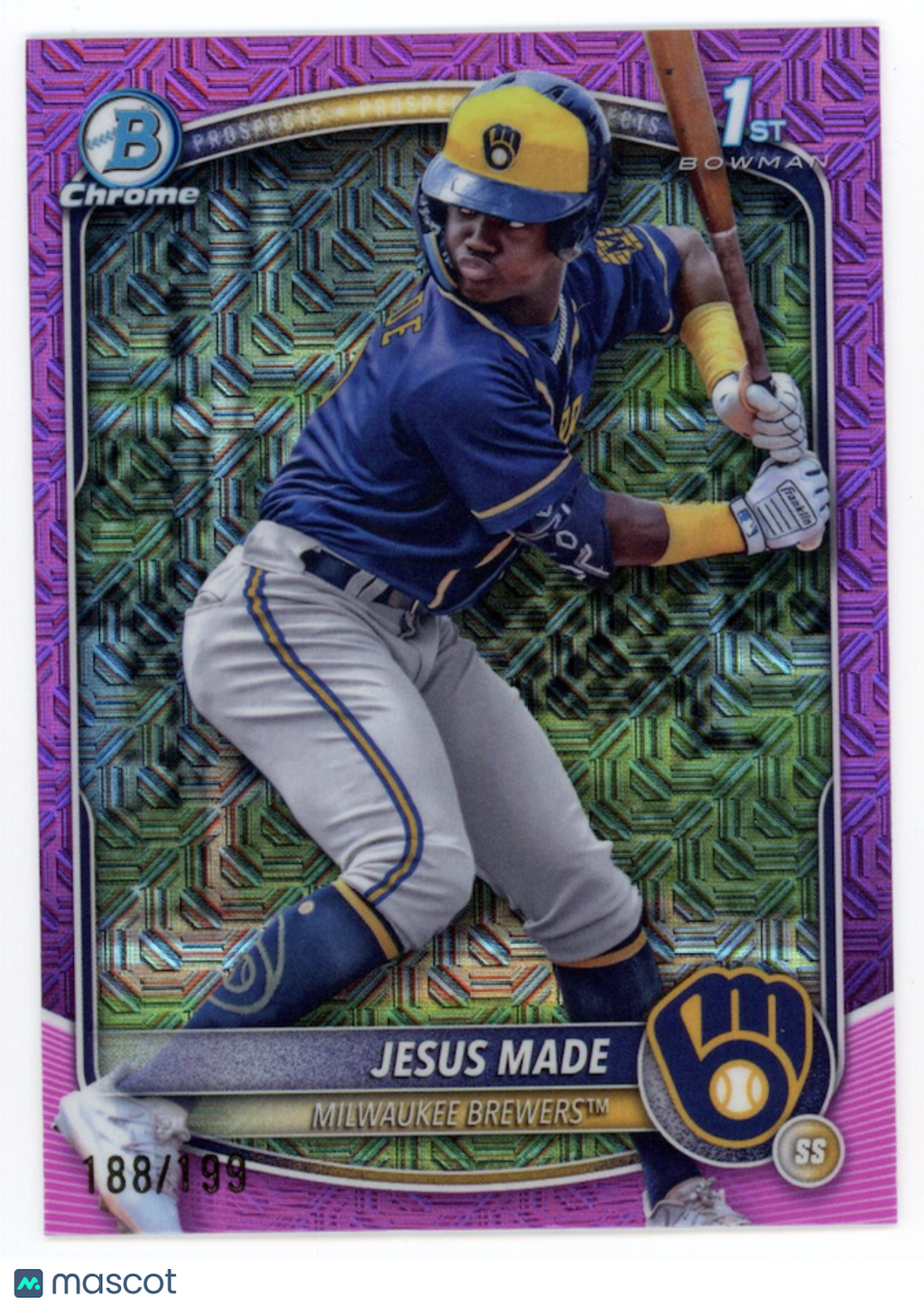 JESUS MADE 2025 Bowman Chrome Mega Box Fuchsia Mojo Refractor /199 #BCP-50