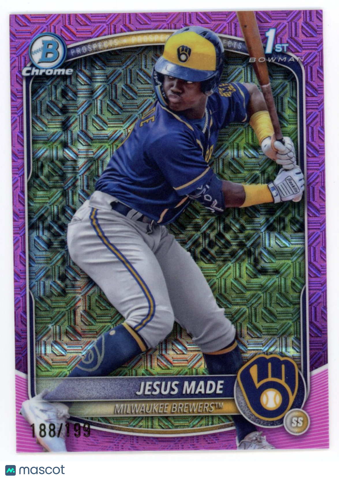 JESUS MADE 2025 Bowman Chrome Mega Box Fuchsia Mojo Refractor /199 #BCP-50