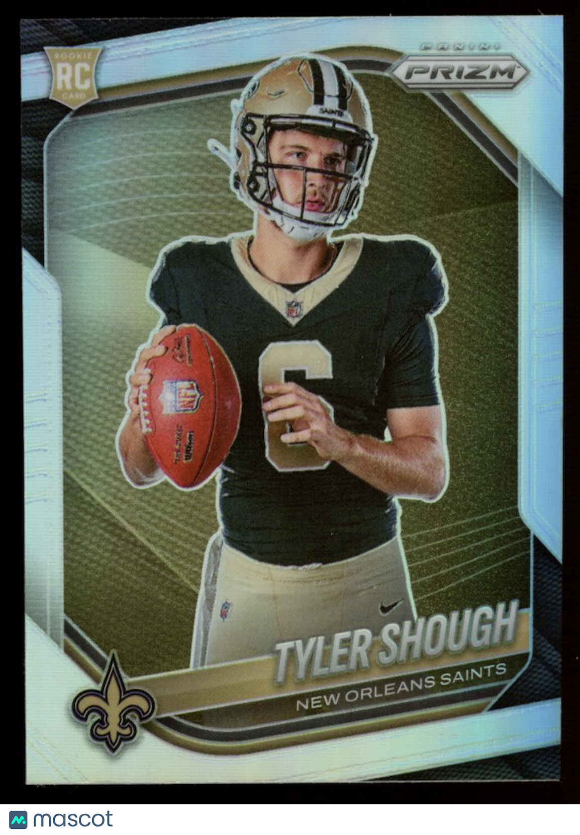TYLER SHOUGH 2025 Panini Prizm Silver Variation Rookie #429 Saints