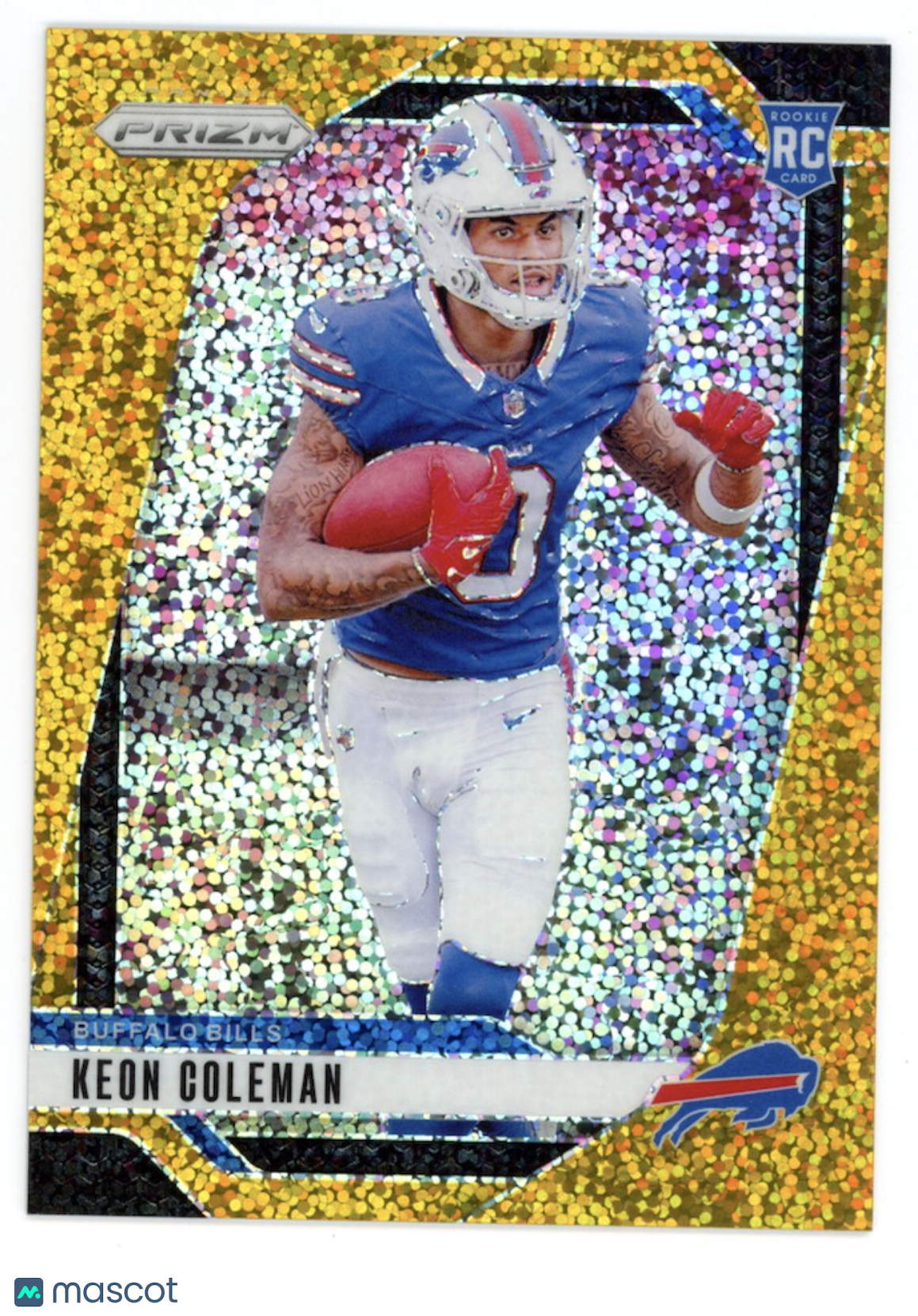 KEON COLEMAN 2024 Panini Prizm Gold Sparkle Rookie /24 #362 Bills