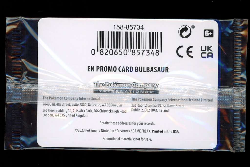 BULBASAUR 2023 Pokemon 151 Stamped Best Buy Exclusive SEALED #001/165