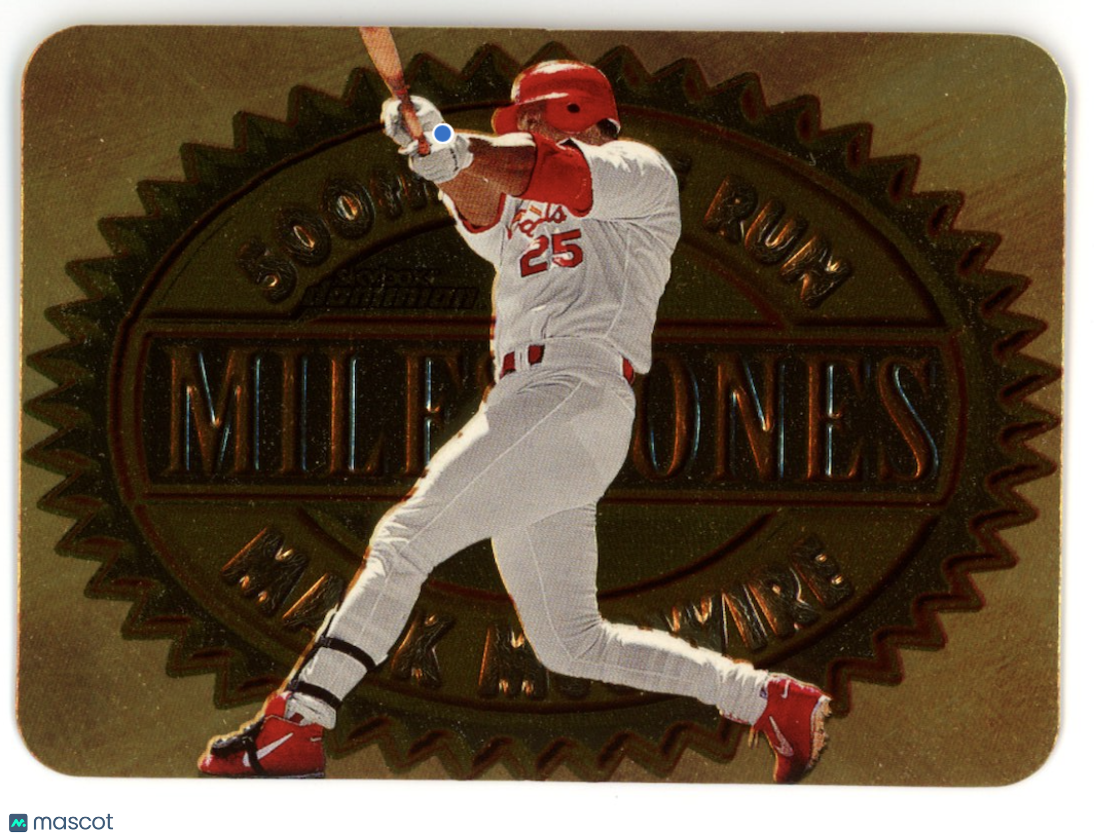 MARK MCGWIRE 2000 SkyBox Dominion Milestones 500th Home Run #1M Cardinals