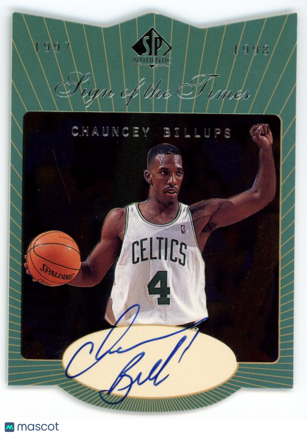 CHAUNCEY BILLUPS 1997-98 Upper Deck SP Authentic Sign of the Times Rookie Auto