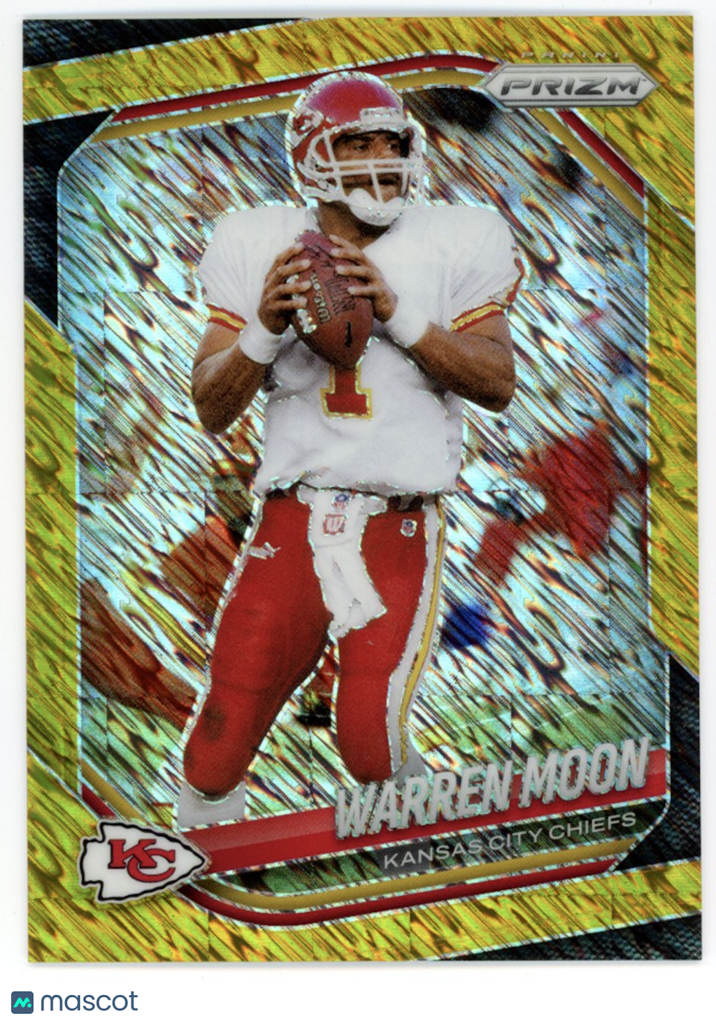 WARREN MOON 2025 Panini Prizm Gold Shimmer FOTL /10 #52 Chiefs