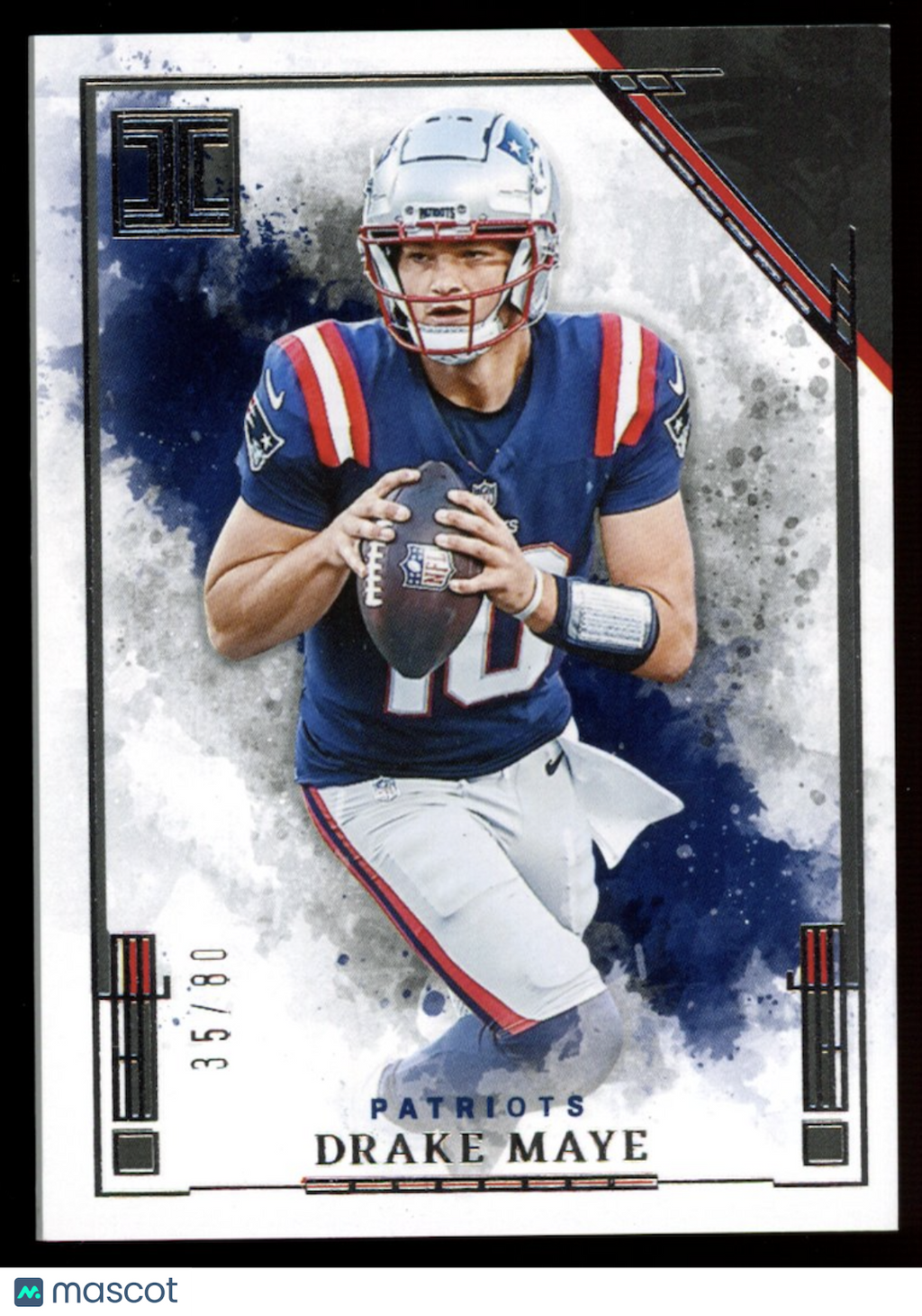 DRAKE MAYE 2025 Panini Impeccable Silver /80 #46 New England Patriots