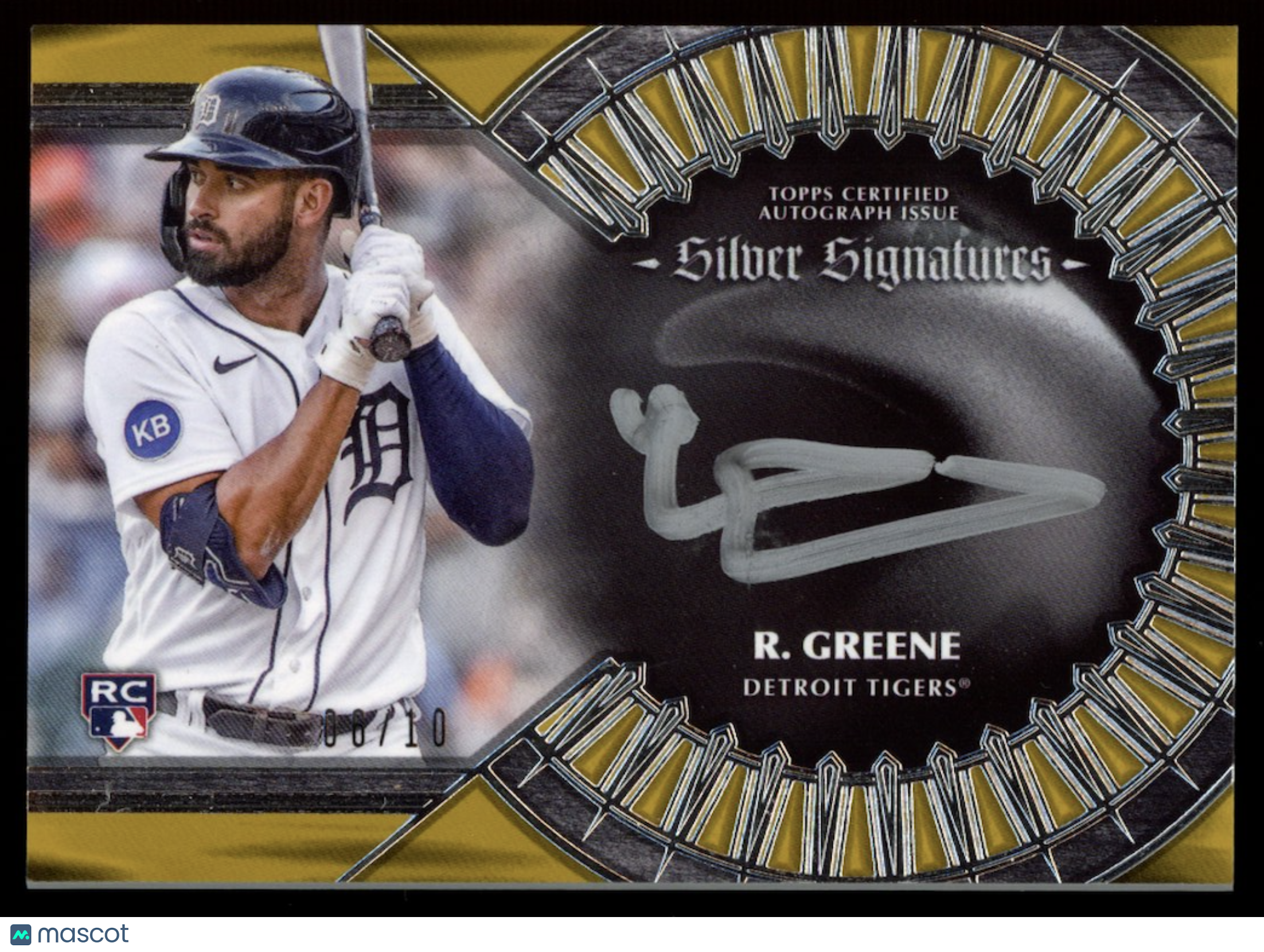 RILEY GREENE 2023 Topps Five Star Silver Signatures Rookie Auto Gold /10 Tigers