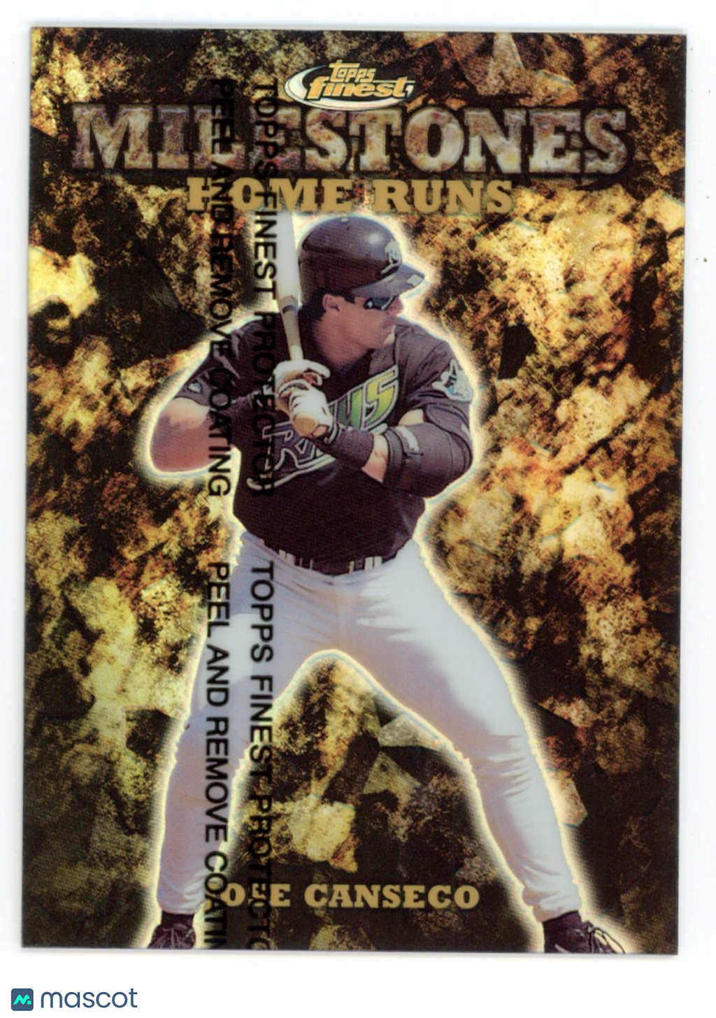 JOSE CANSECO 1999 Topps Finest Milestones Refractor #M19 /500 Devil Rays