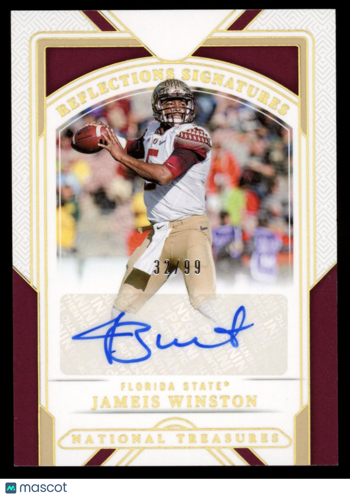 JAMEIS WINSTON 2025 Panini National Treasures Collegiate Reflections Auto /99