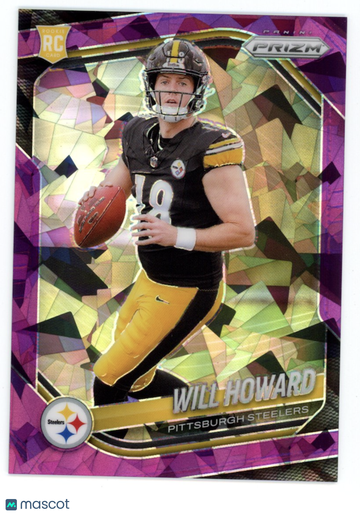 WILL HOWARD 2025 Panini Prizm Purple Ice Rookie /225 #367 Steelers