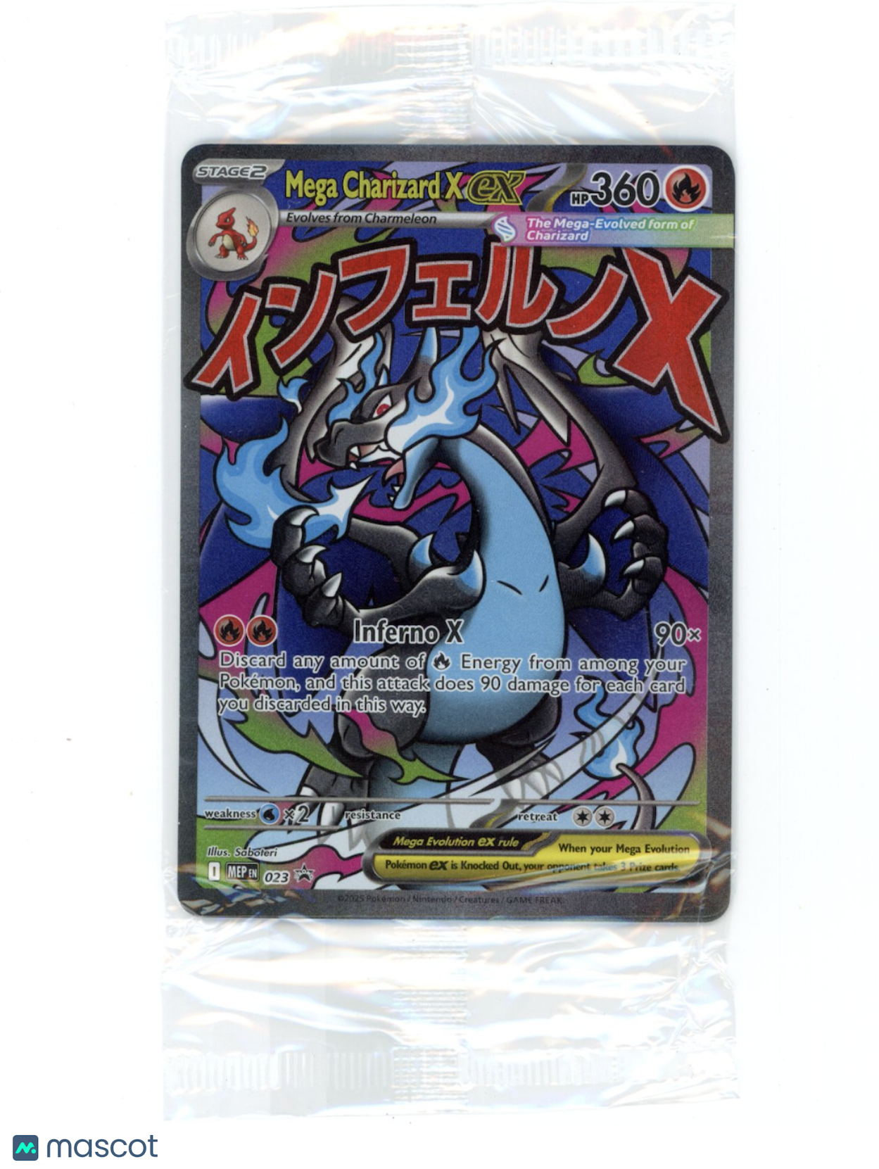 MEGA CHARIZARD X EX 2025 Pokemon Mega Evolution UPC Sealed Promo #023 Oricorio