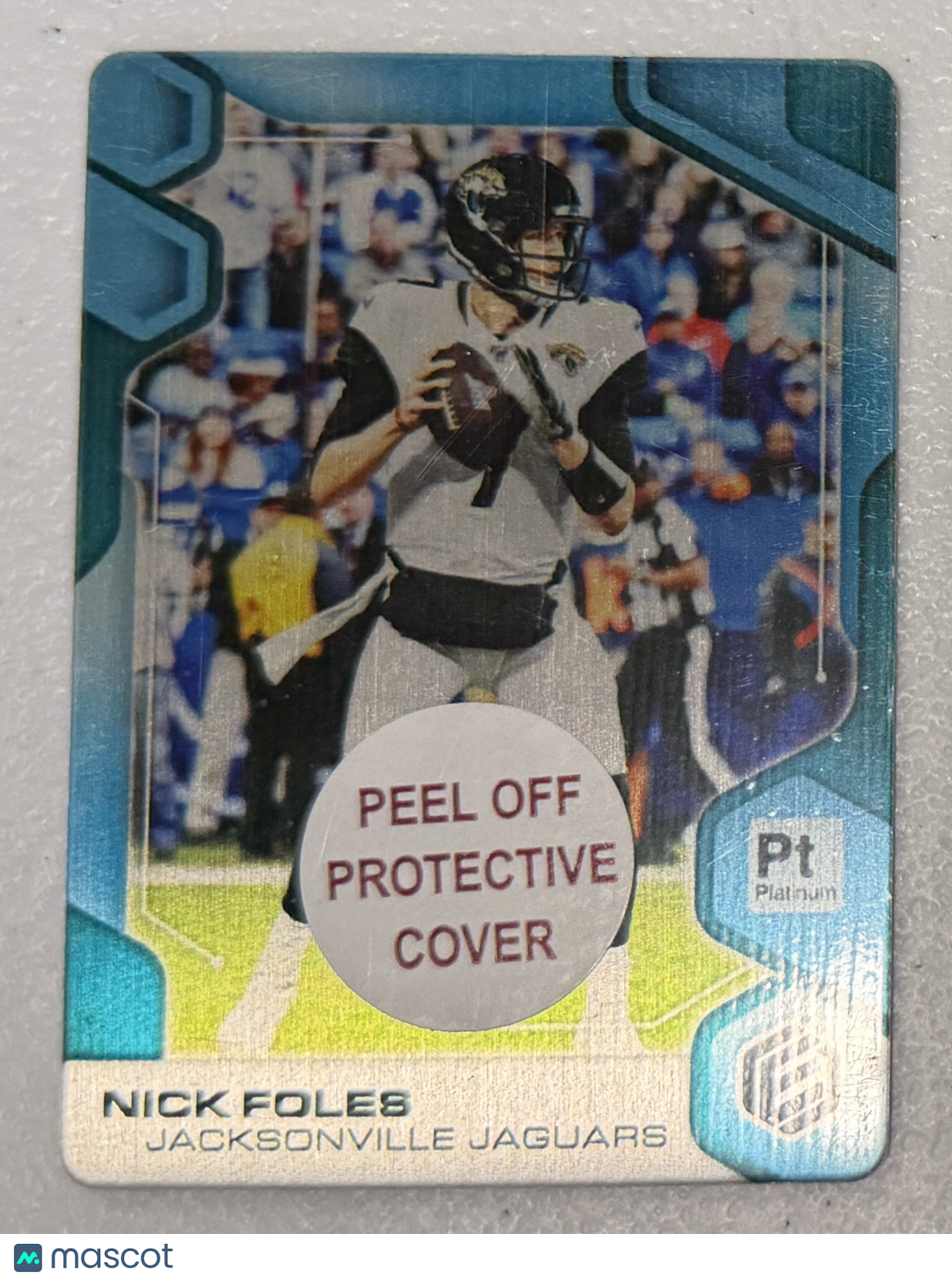 NICK FOLES 2019 Panini Elements Platinum 1/1 Metal Card #120 Jaguars