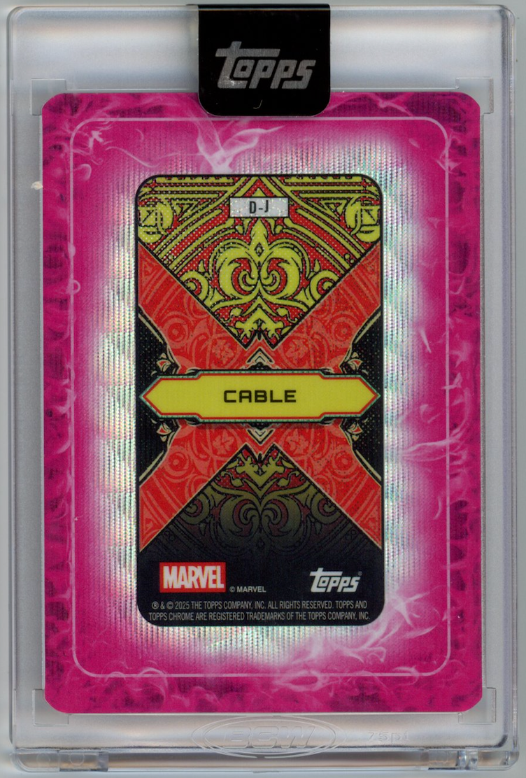 CABLE 2025 Topps Marvel Mint Gambit's Deck Jack of Diamonds /99 #D-J Encased SSP
