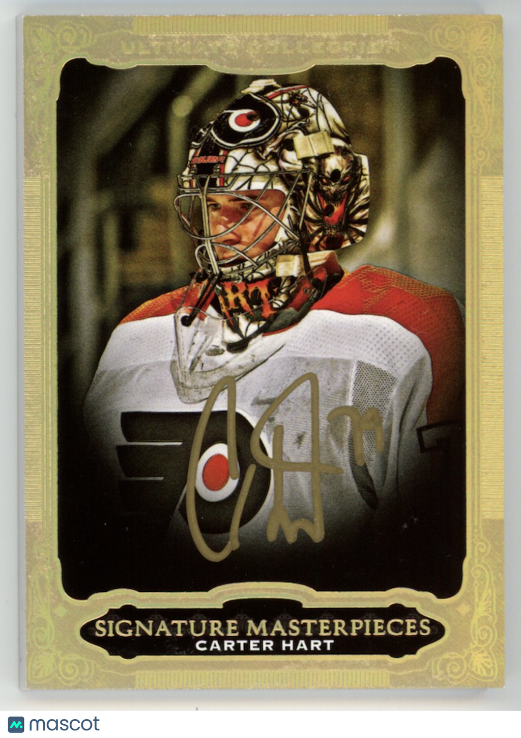 CARTER HART 2020-21 Upper Deck Ultimate Collection Signature Masterpieces Auto