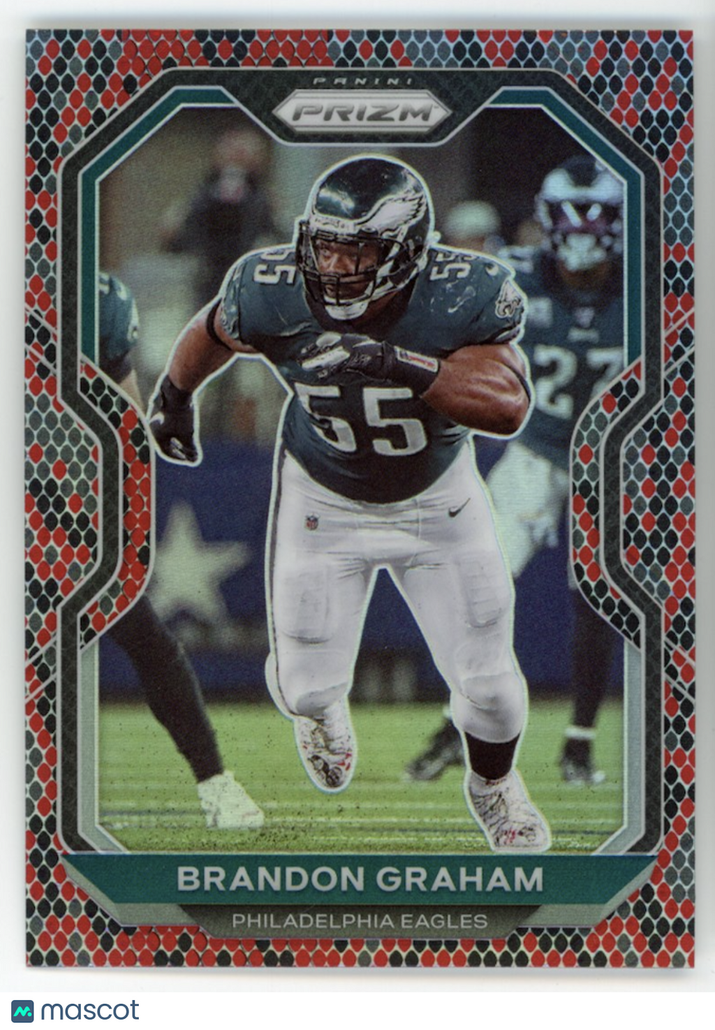 BRANDON GRAHAM 2020 Panini Prizm Snakeskin SSP #175 Eagles
