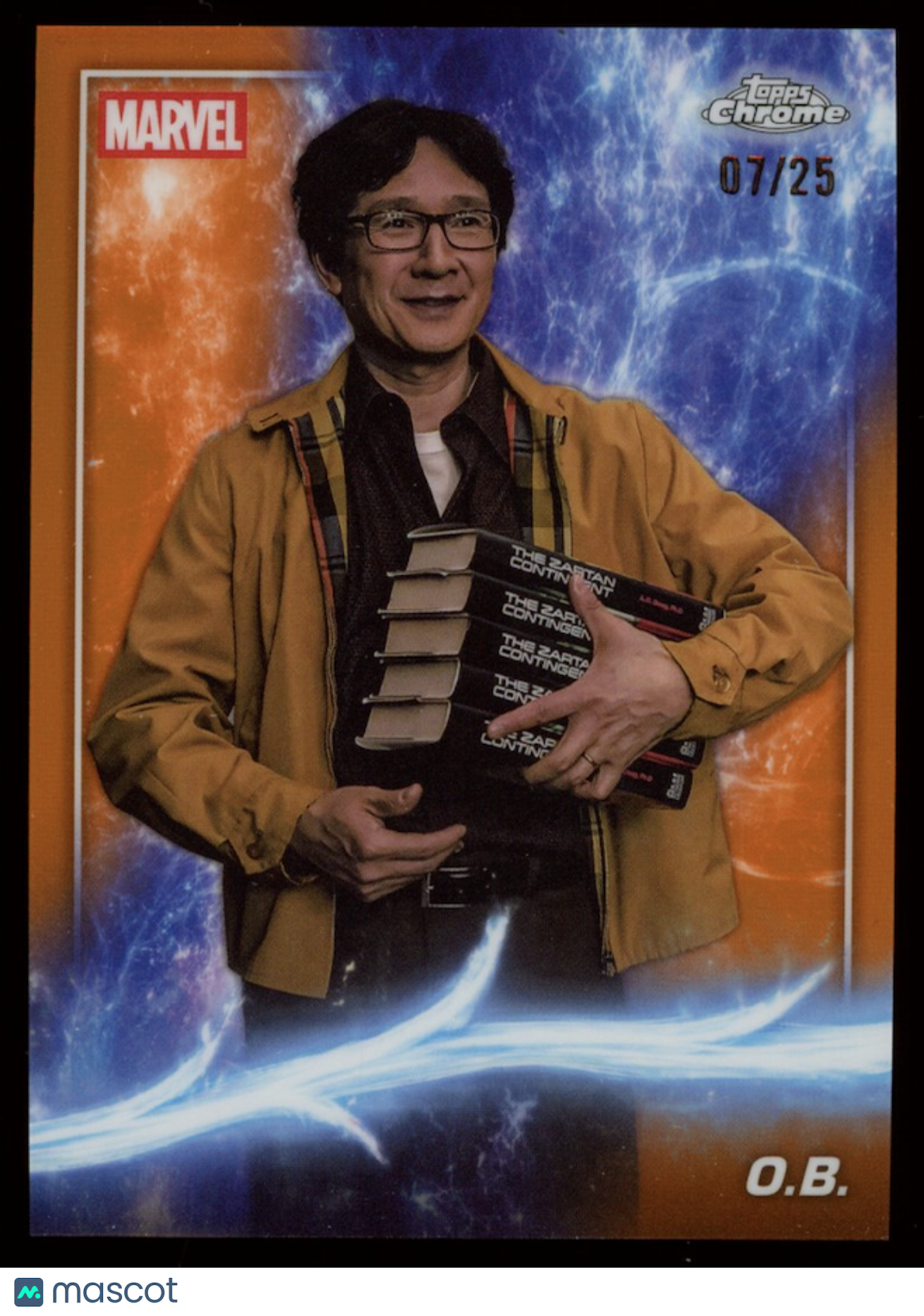 O.B. KE HUY QUAN 2025 Topps Chrome Marvel Studios Loki Orange Refractor /25 #155