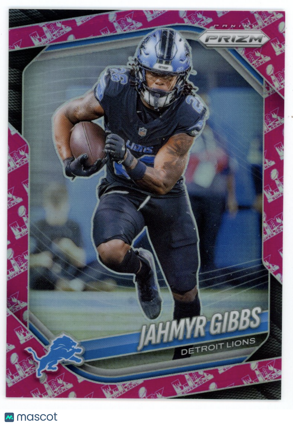 JAHMYR GIBBS 2025 Panini Prizm Super Bowl 60 SSP /60 #74 Lions
