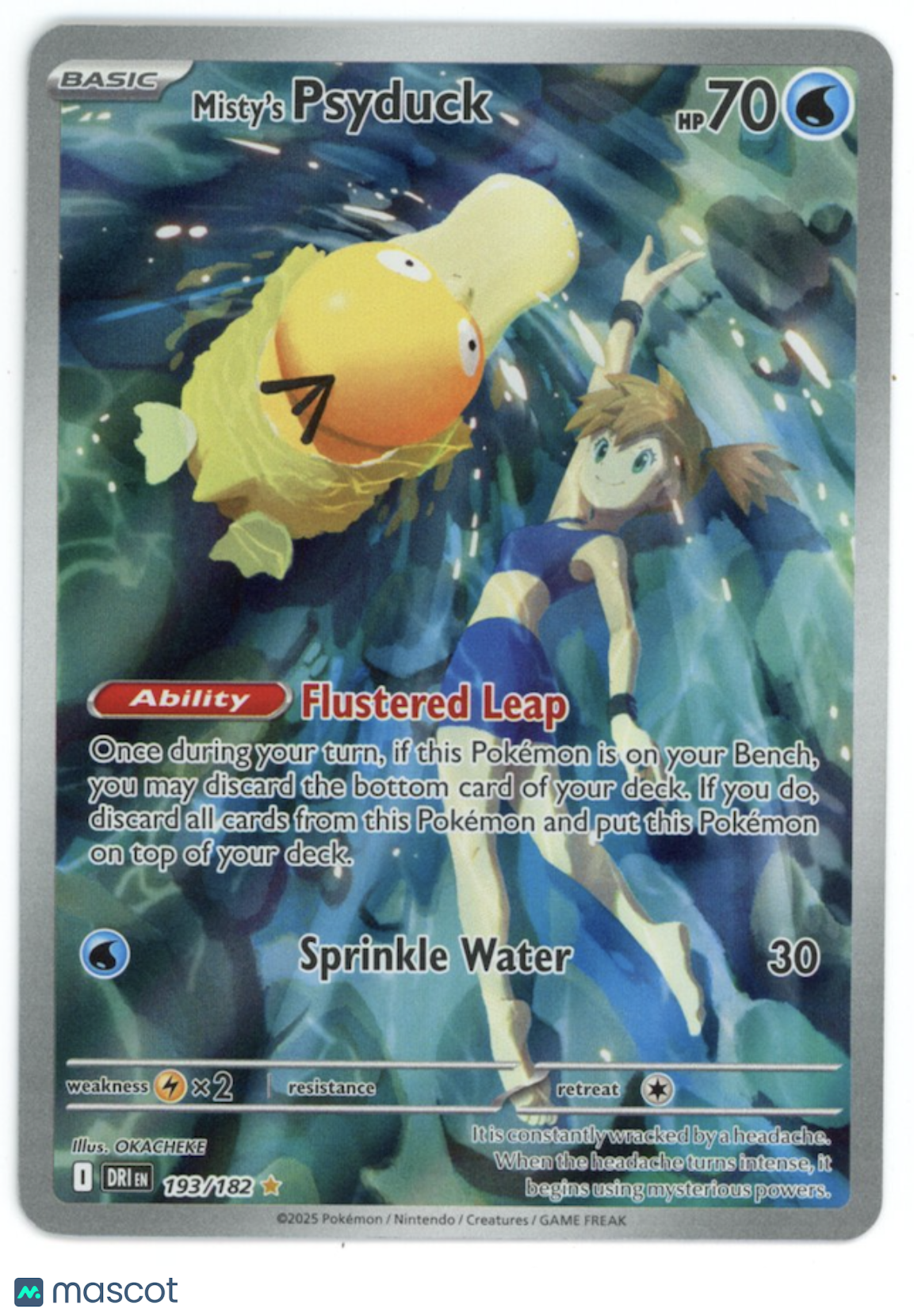 MISTY'S PSYDUCK 2025 Pokemon S&V Destined Rivals Illustration Rare #193/182