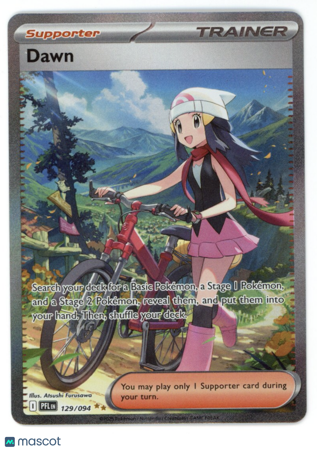 DAWN Pokemon Mega Evolution Phantasmal Flames Special Illustration Rare #129/94