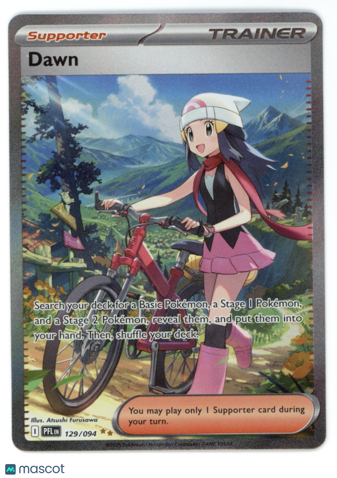 DAWN Pokemon Mega Evolution Phantasmal Flames Special Illustration Rare #129/94