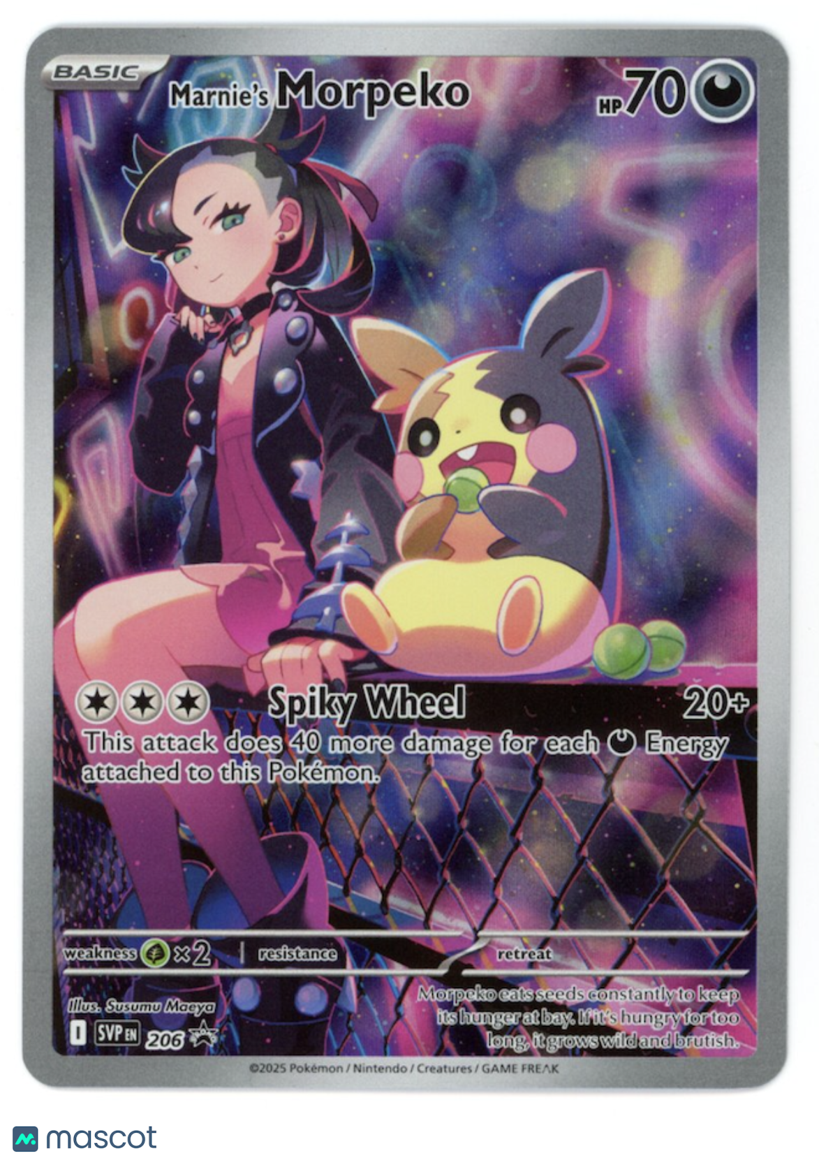 MARNIE'S MORPEKO 2025 Pokemon Scarlet & Violet Black Star Promo #206