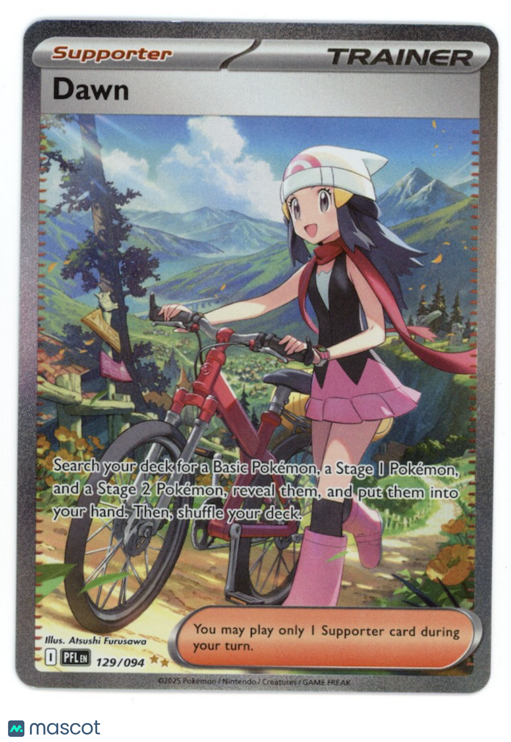 DAWN Pokemon Mega Evolution Phantasmal Flames Special Illustration Rare #129/94