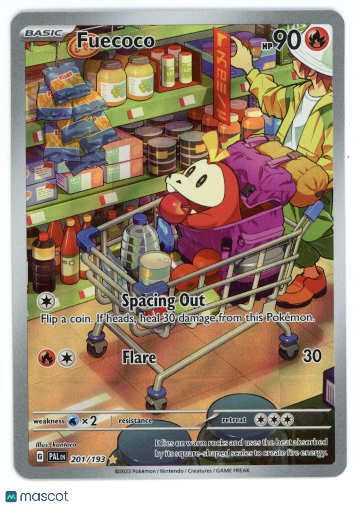 FUECOCO 2023 Pokemon Scarlet & Violet Paldea Evolved Illustration Rare #201/193