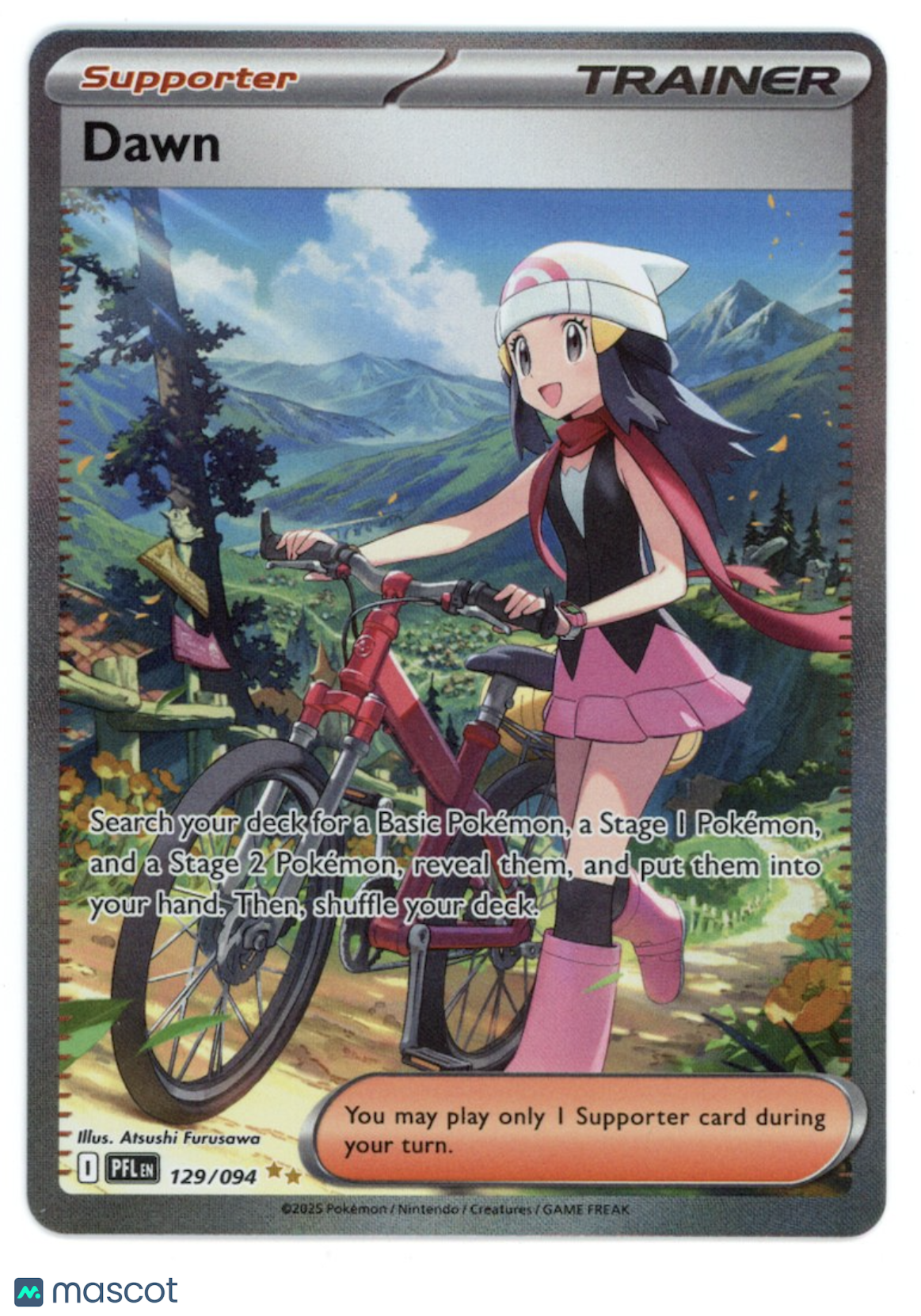 DAWN Pokemon Mega Evolution Phantasmal Flames Special Illustration Rare #129/94