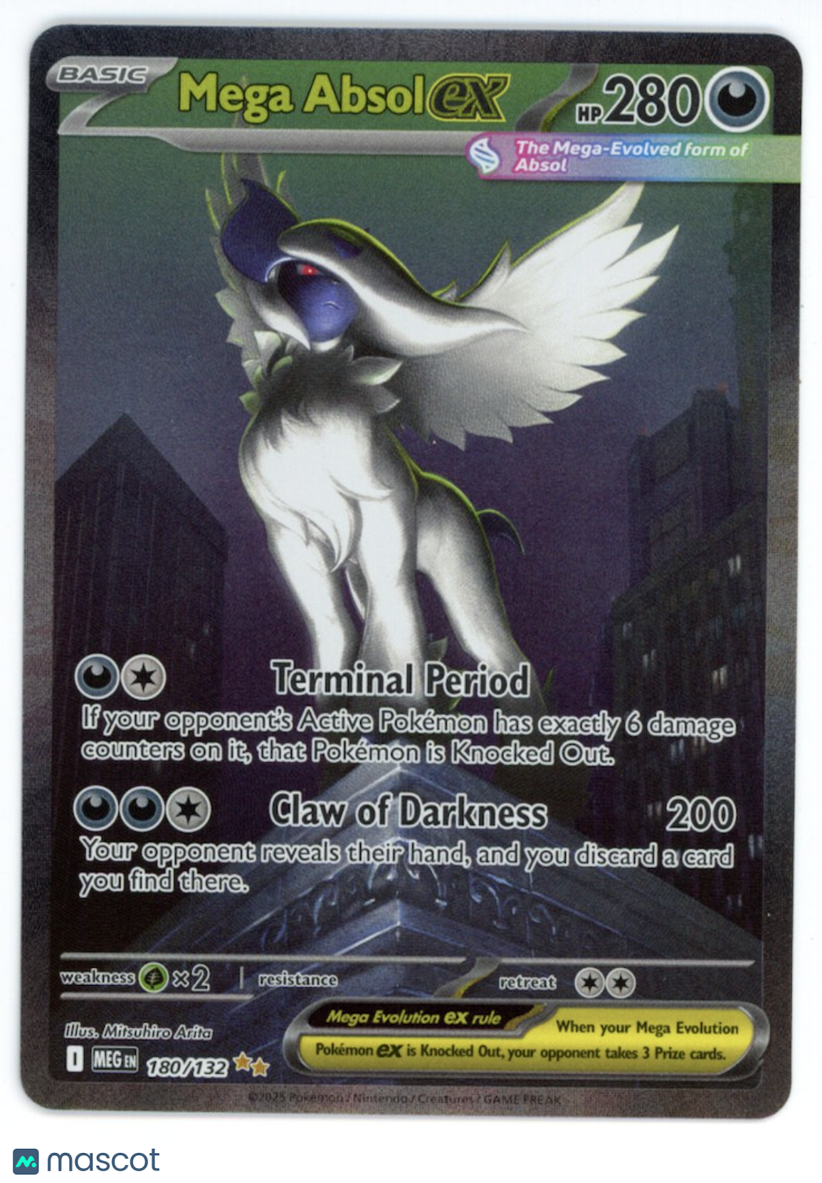 MEGA ABSOL EX 2025 Pokemon Mega Evolution 180/132 Special Illustration Rare