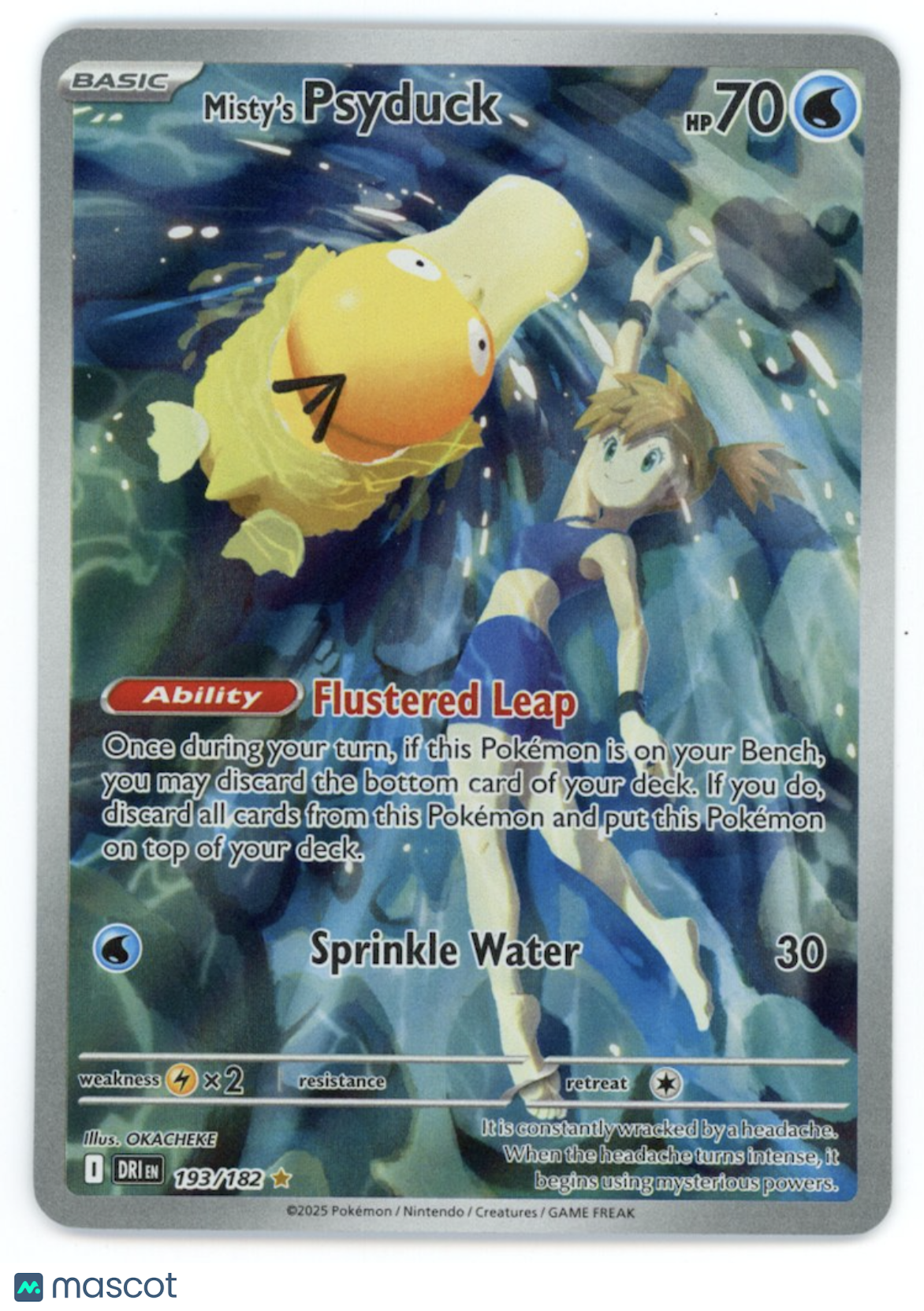 MISTY'S PSYDUCK Pokemon Scarlet Violet Destined Rivals #193 Illustration Rare