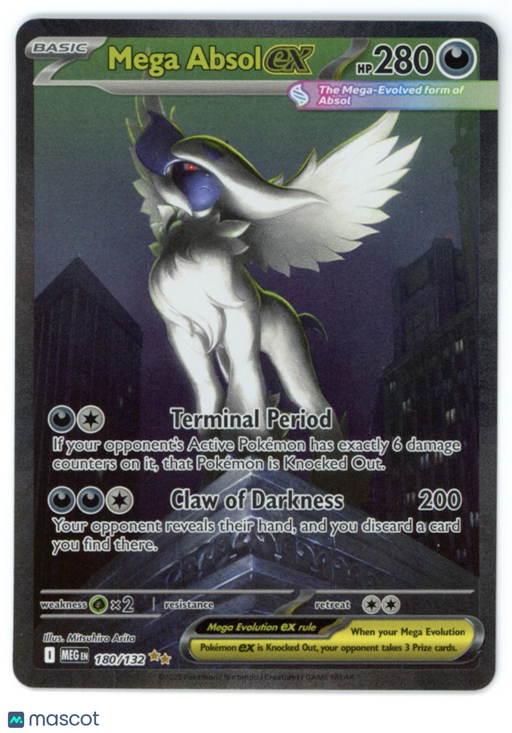 MEGA ABSOL EX 2025 Pokemon Mega Evolution 180/132 Special Illustration Rare