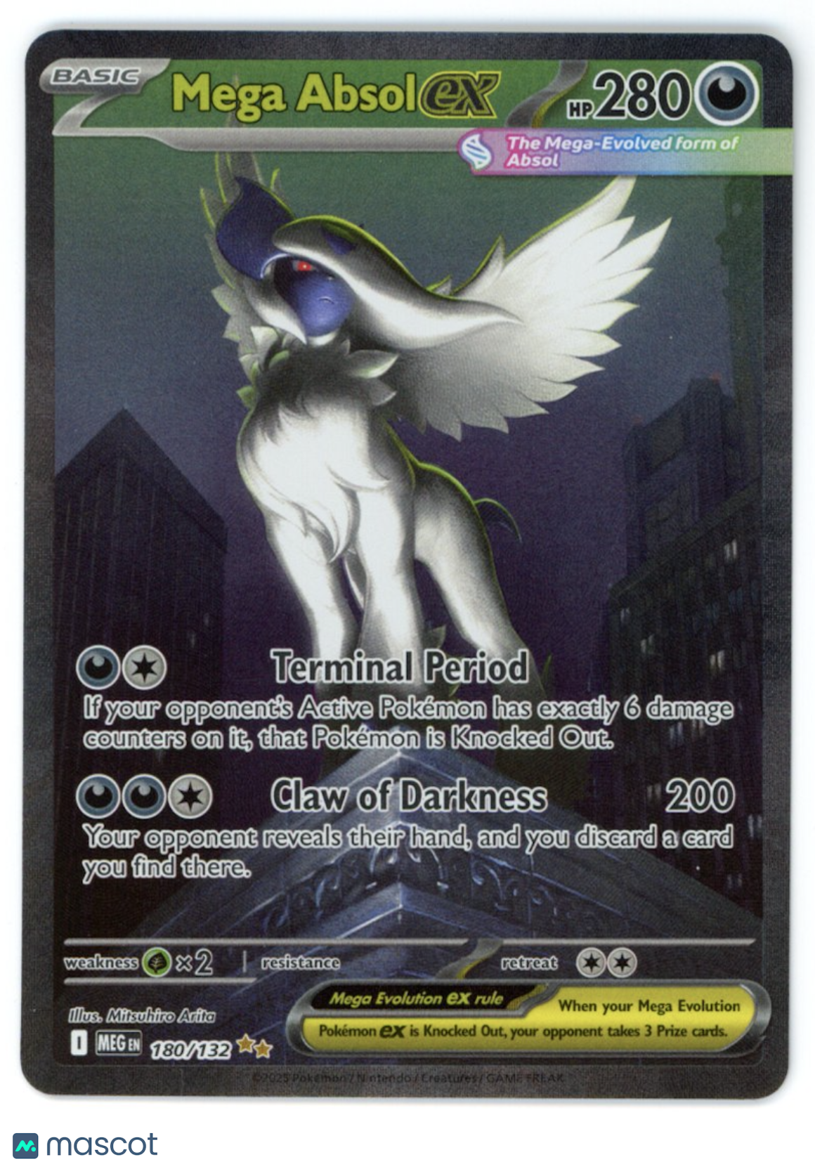 MEGA ABSOL EX 2025 Pokemon Mega Evolution 180/132 Special Illustration Rare