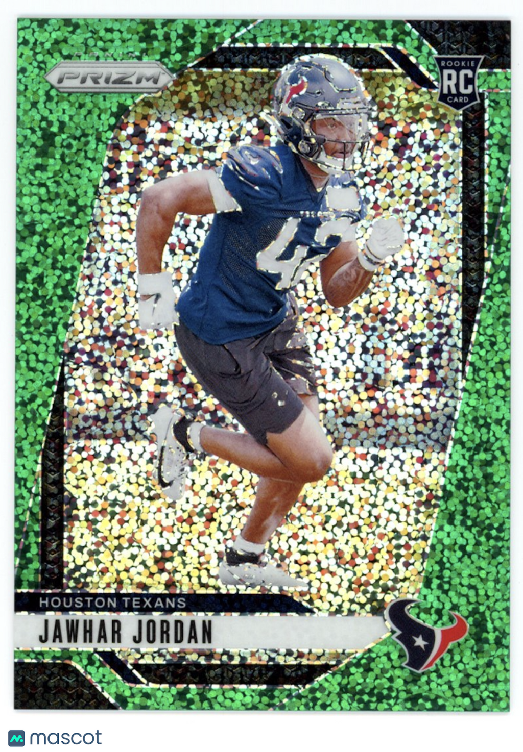 JAWHAR JORDAN 2024 Panini Prizm Rookie Green Sparkle /8 SSP #346 Texans