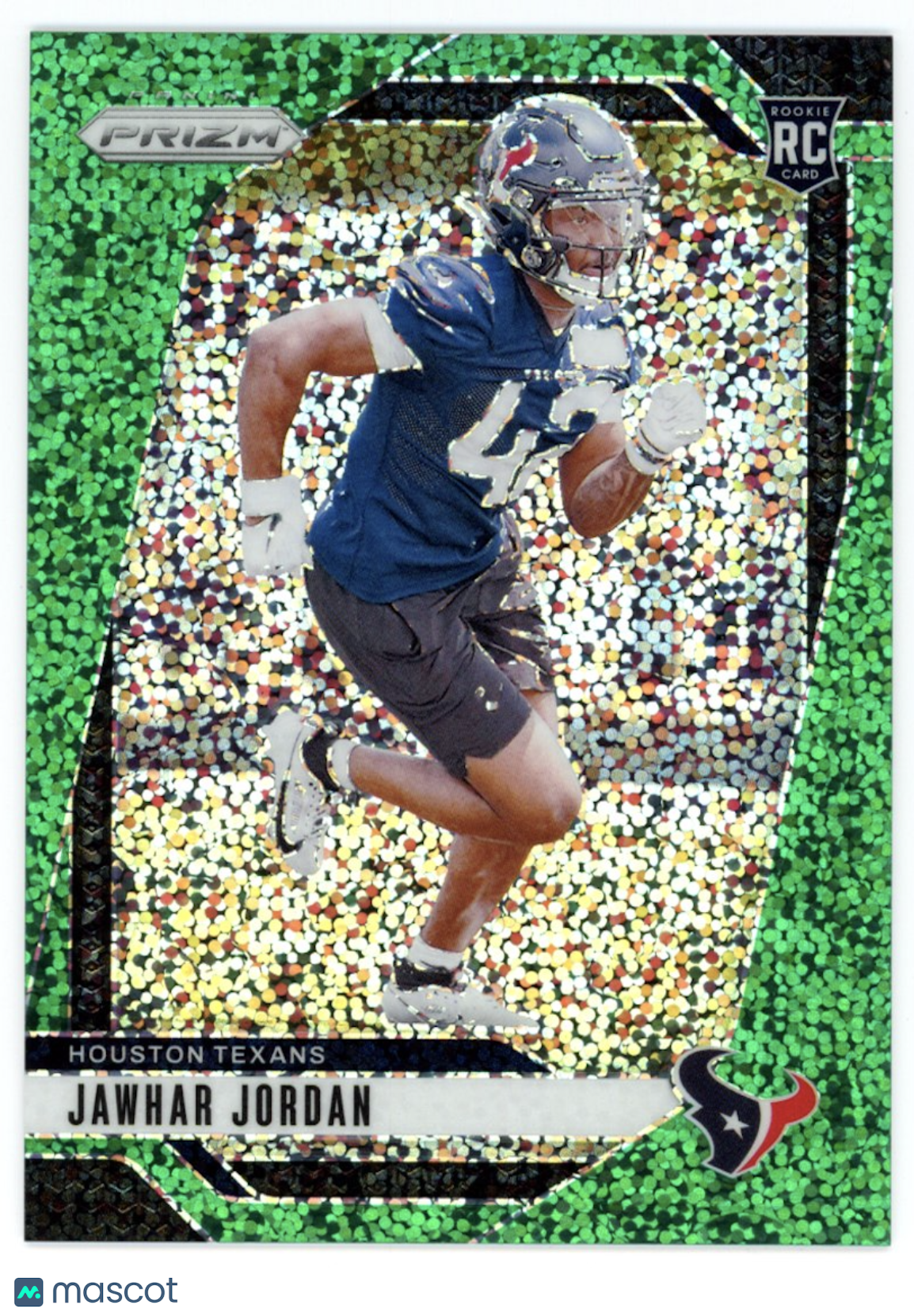 JAWHAR JORDAN 2024 Panini Prizm Rookie Green Sparkle /8 SSP #346 Texans