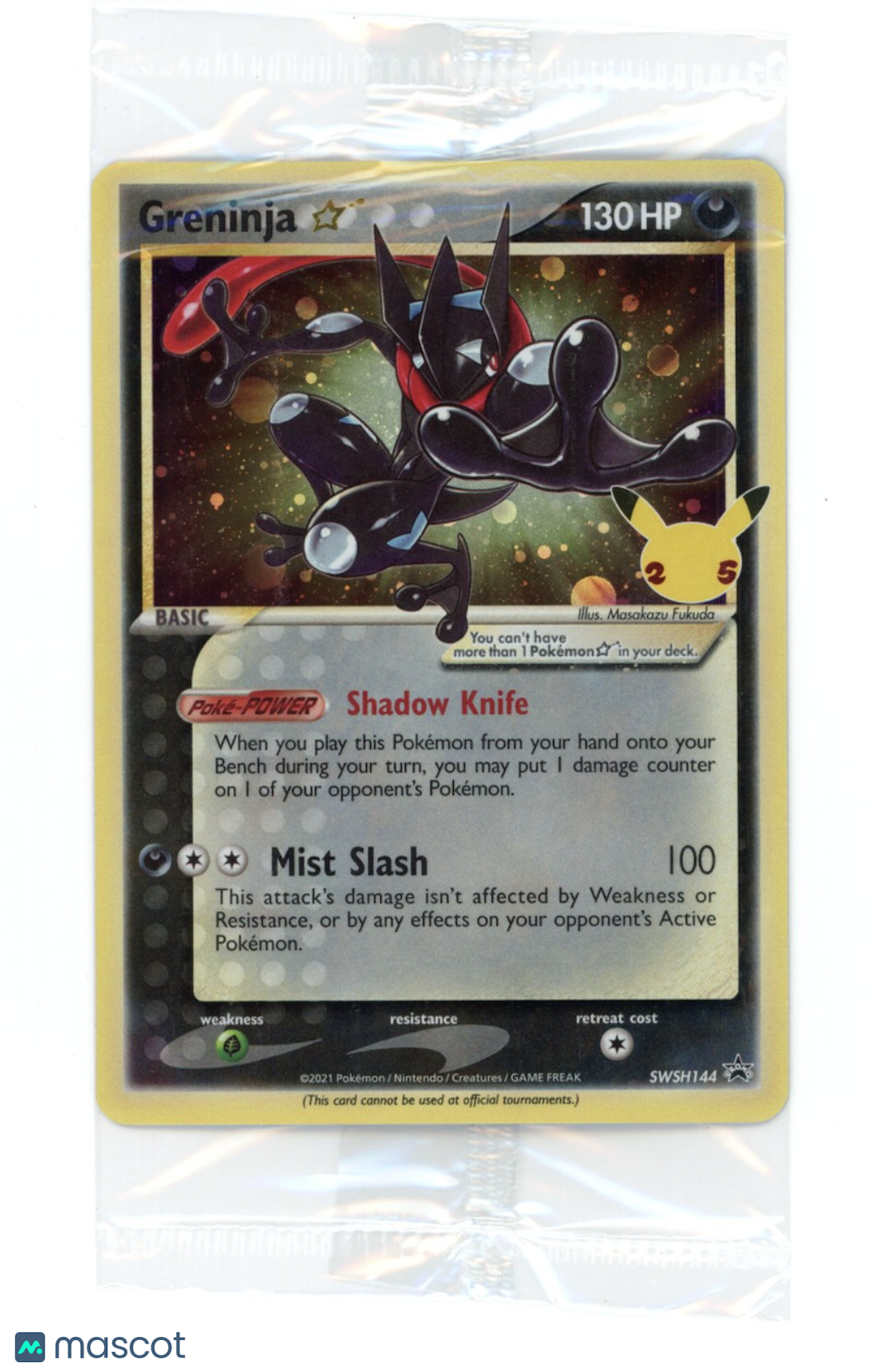 GRENINJA 2021 Pokemon Sword Shield Black Star Promo Celebrations #SWSH144 SEALED