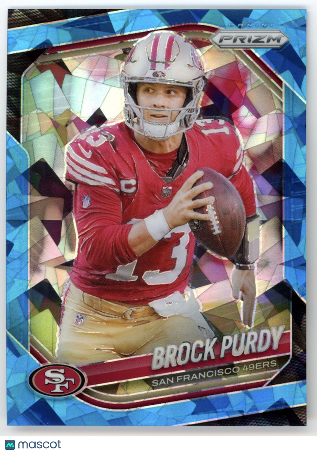 BROCK PURDY 2025 Panini Prizm Blue Ice /99 #255 San Francisco 49ers