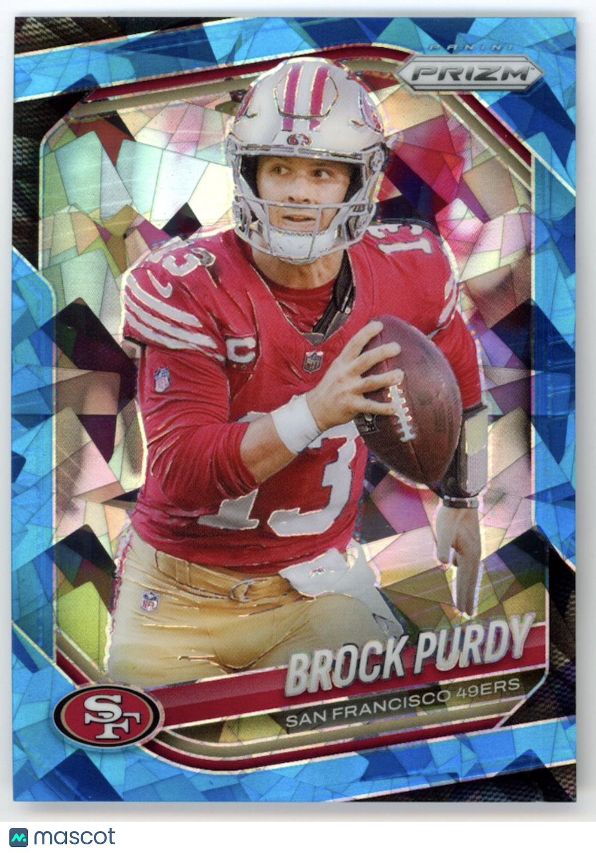 BROCK PURDY 2025 Panini Prizm Blue Ice /99 #255 San Francisco 49ers