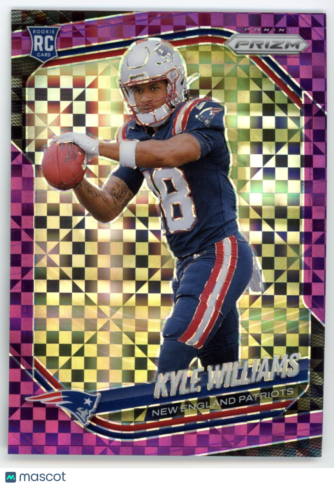 KYLE WILLIAMS 2025 Panini Prizm Rookie Purple Power /49 #336 RC Patriots