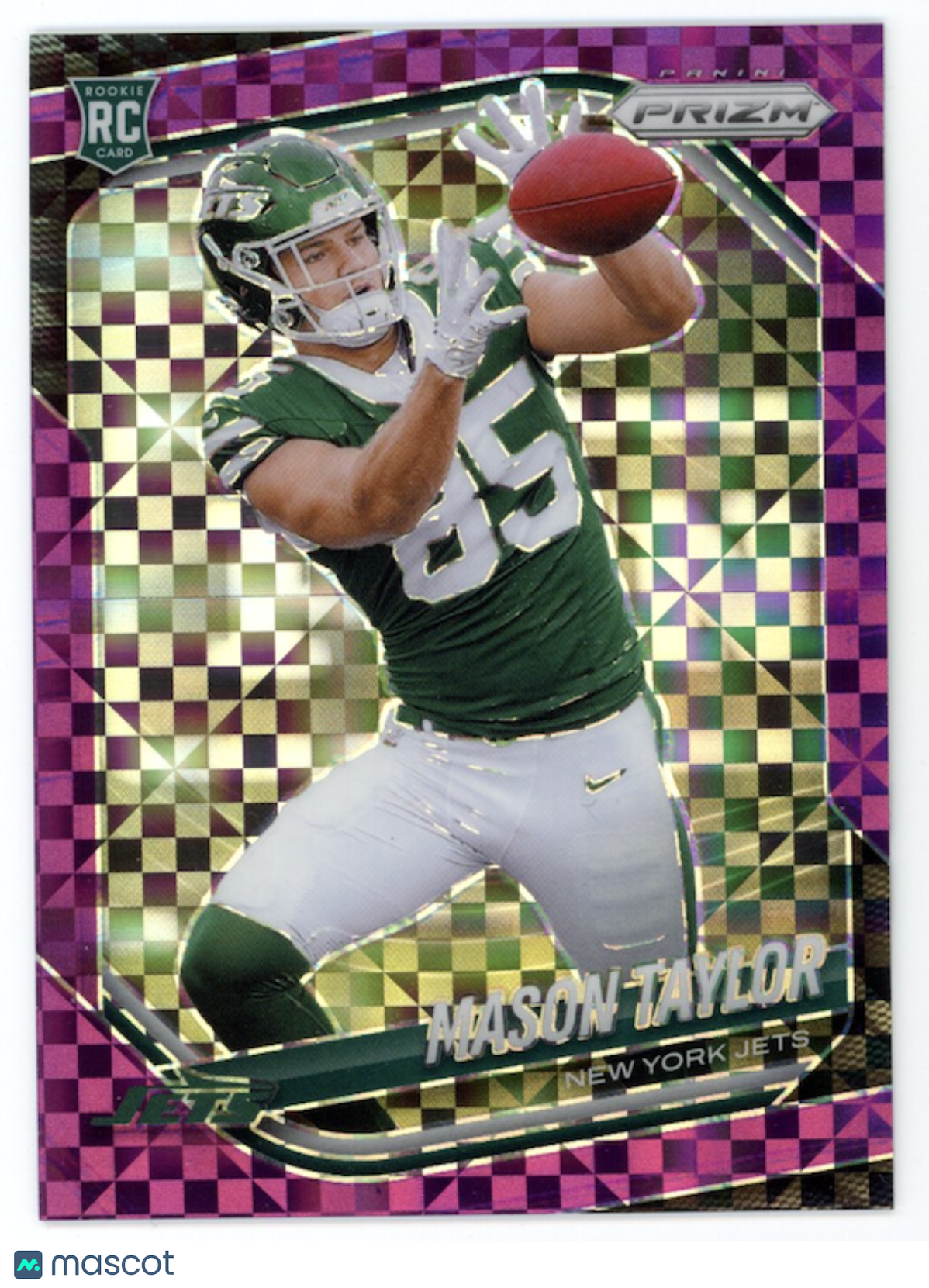 MASON TAYLOR 2025 Panini Prizm Purple Power /49 Rookie #329 New York Jets