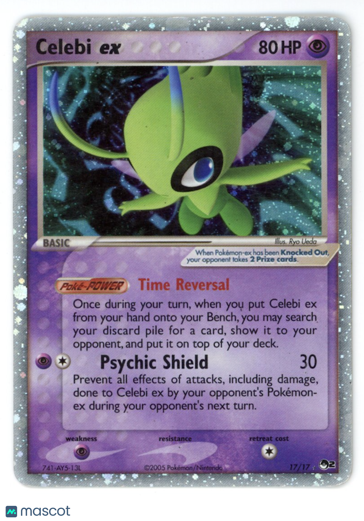 CELEBI EX 2005 Pokemon POP Series 2 Holo Ultra Rare #17/17