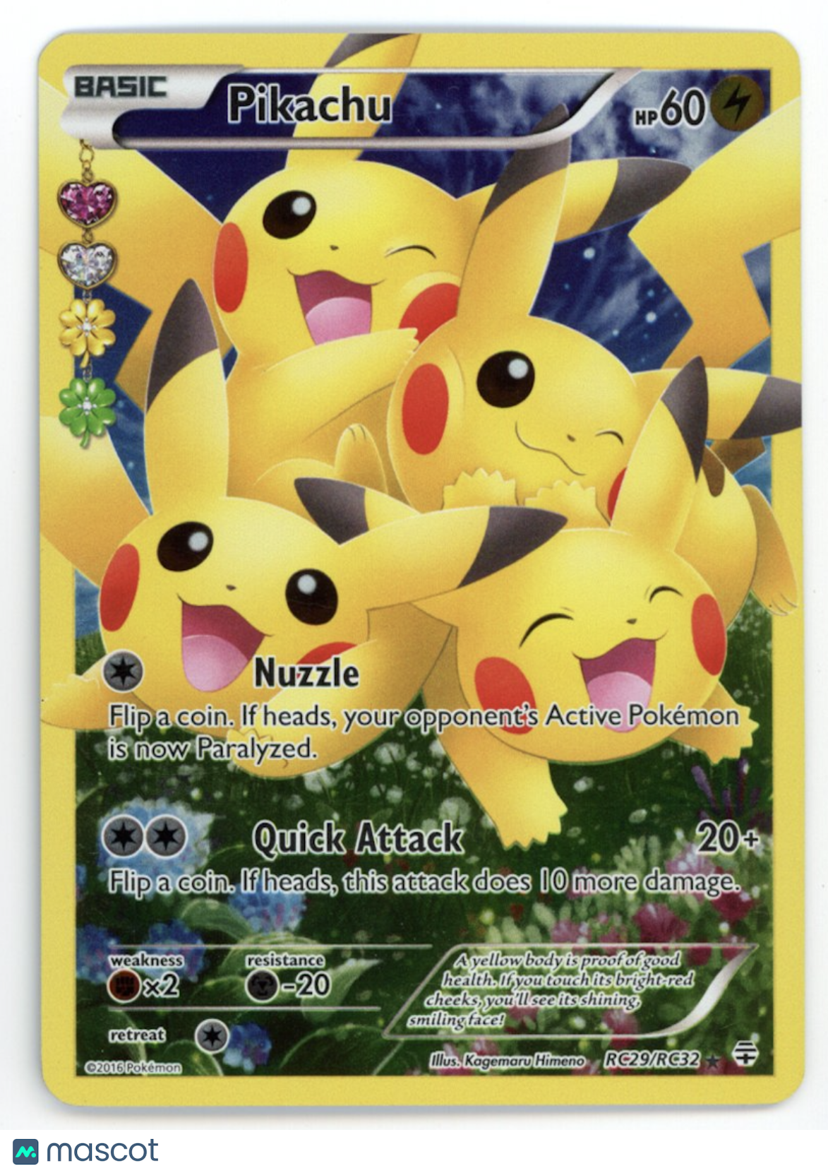 PIKACHU 2016 Pokemon Generations Radiant Collection Full Art #RC29/RC32