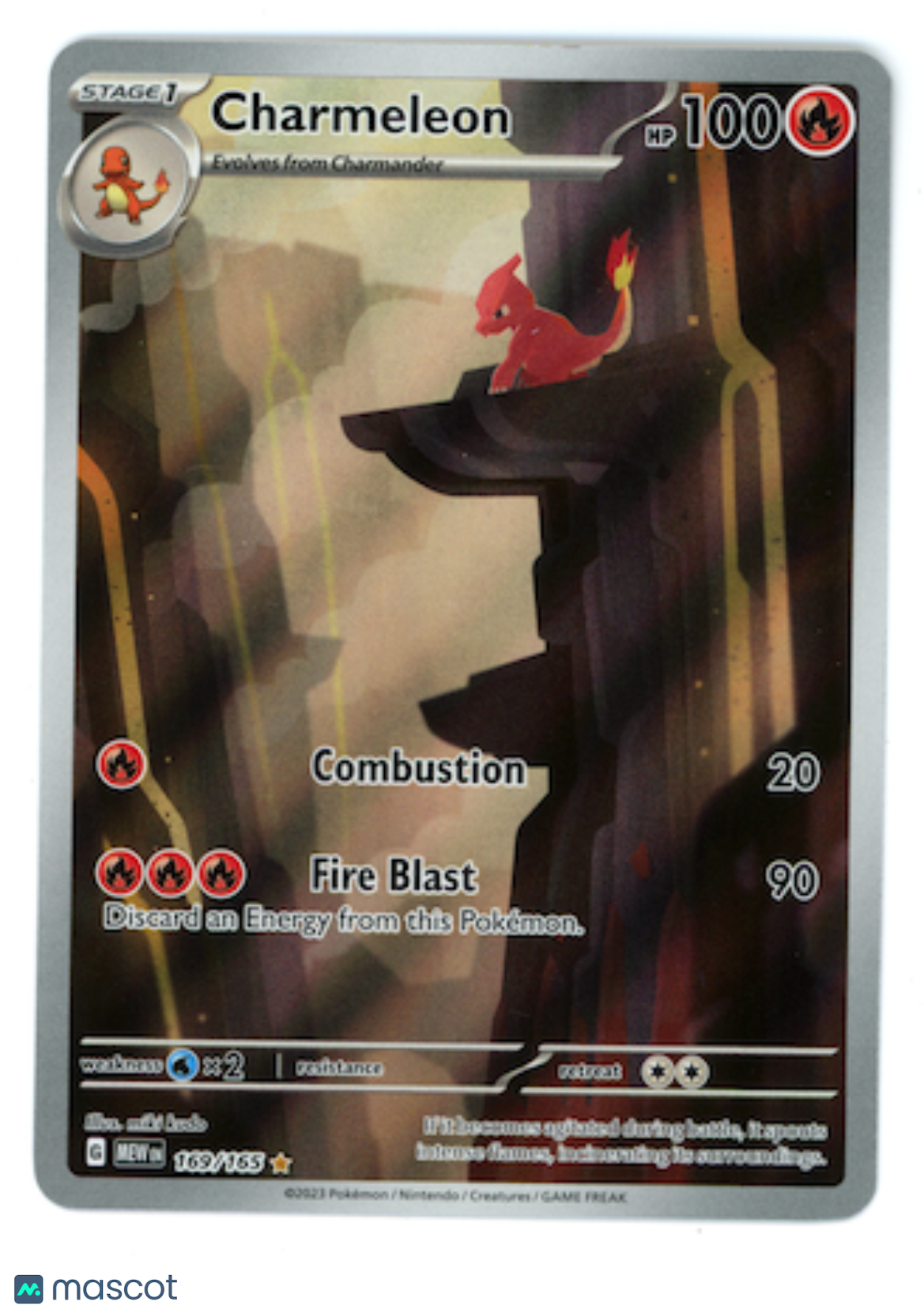 CHARMELEON 2023 Pokemon Scarlet & Violet MEW 151 Illustration Rare #169/165