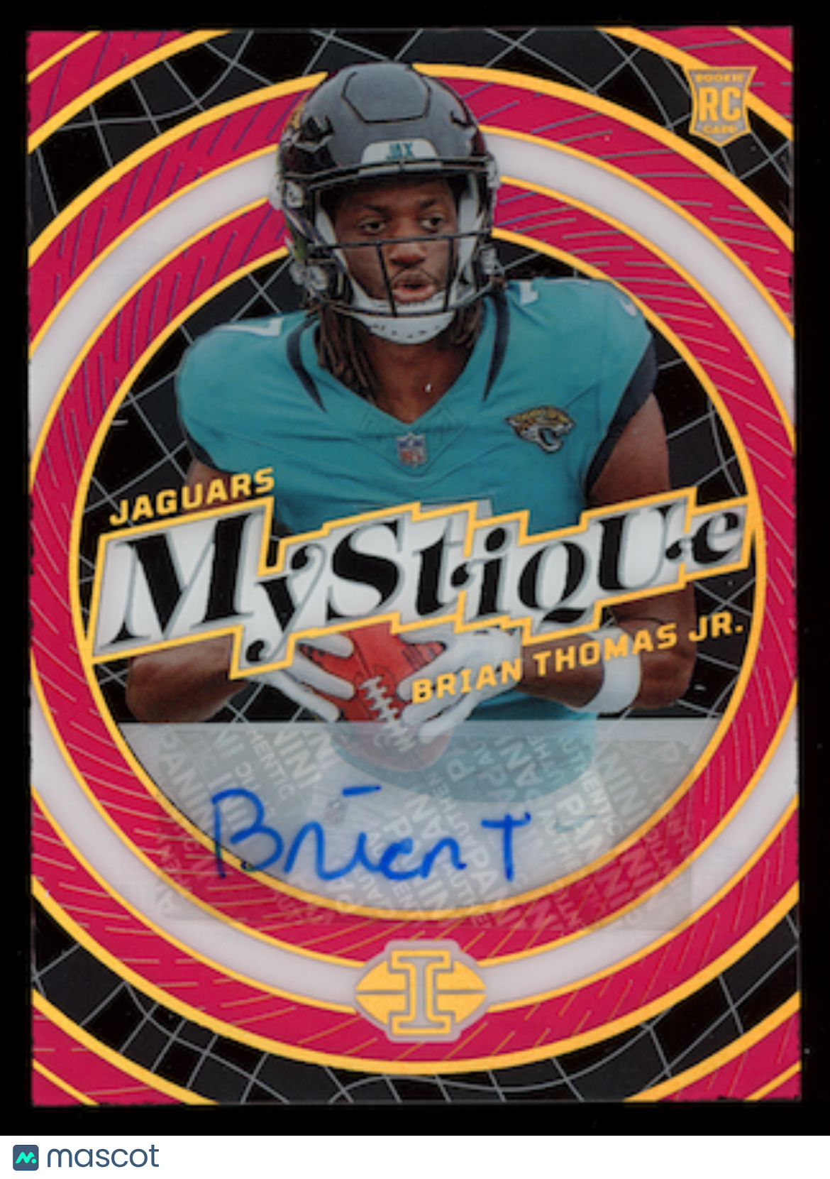 BRIAN THOMAS JR. 2024 Panini Illusions Mystique Pink Rookie Auto /50 #13 Jaguars