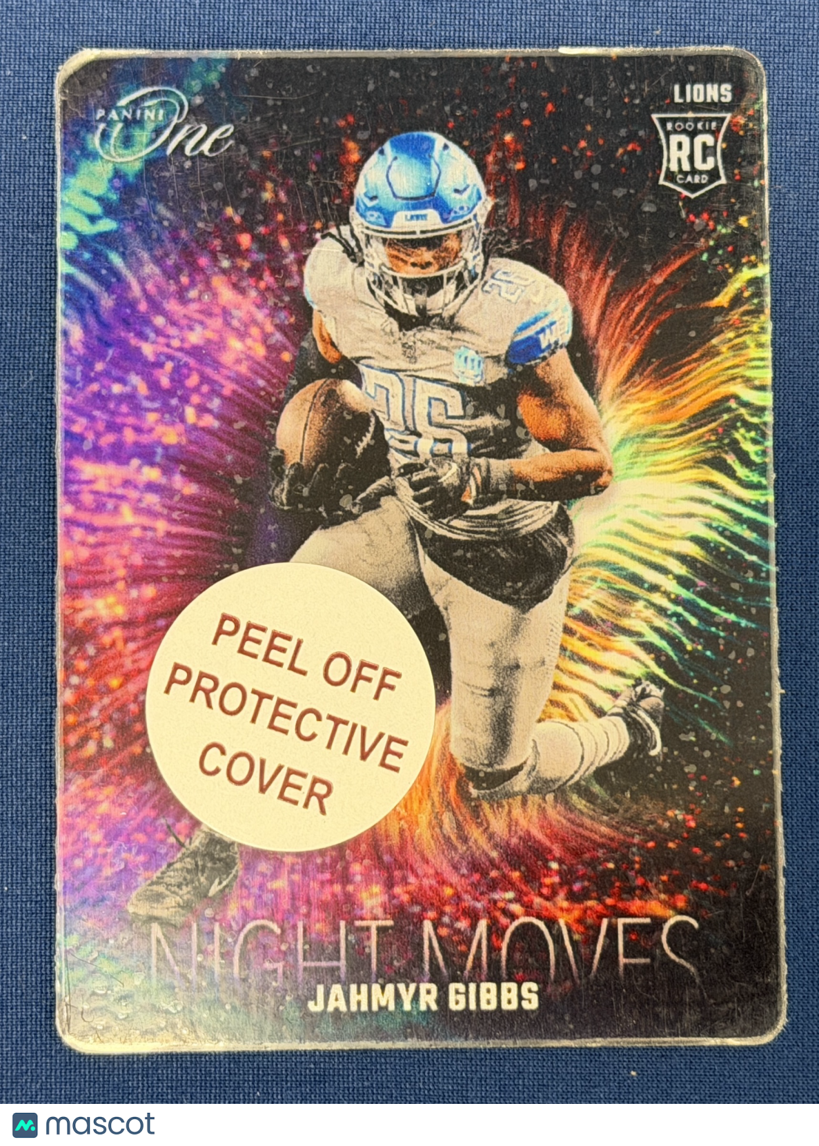 JAHMYR GIBBS 2023 Panini One Night Moves Metal Rookie Case Hit SSP #15 Lions