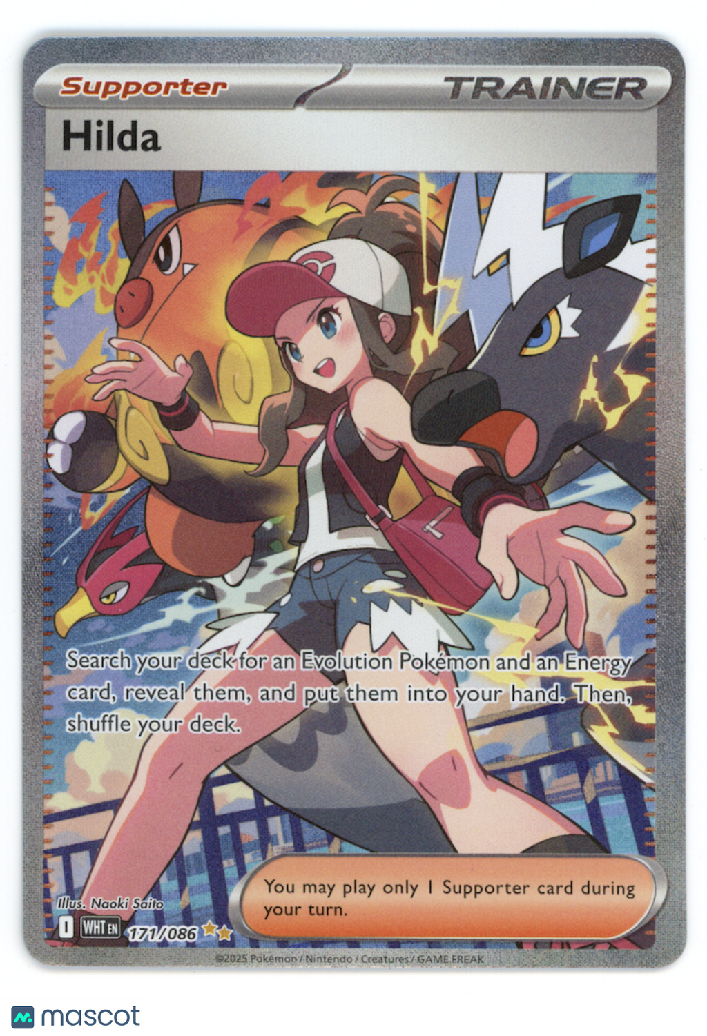 HILDA 2025 Pokemon Scarlet & Violet White Flare #171 Special Illustration Rare