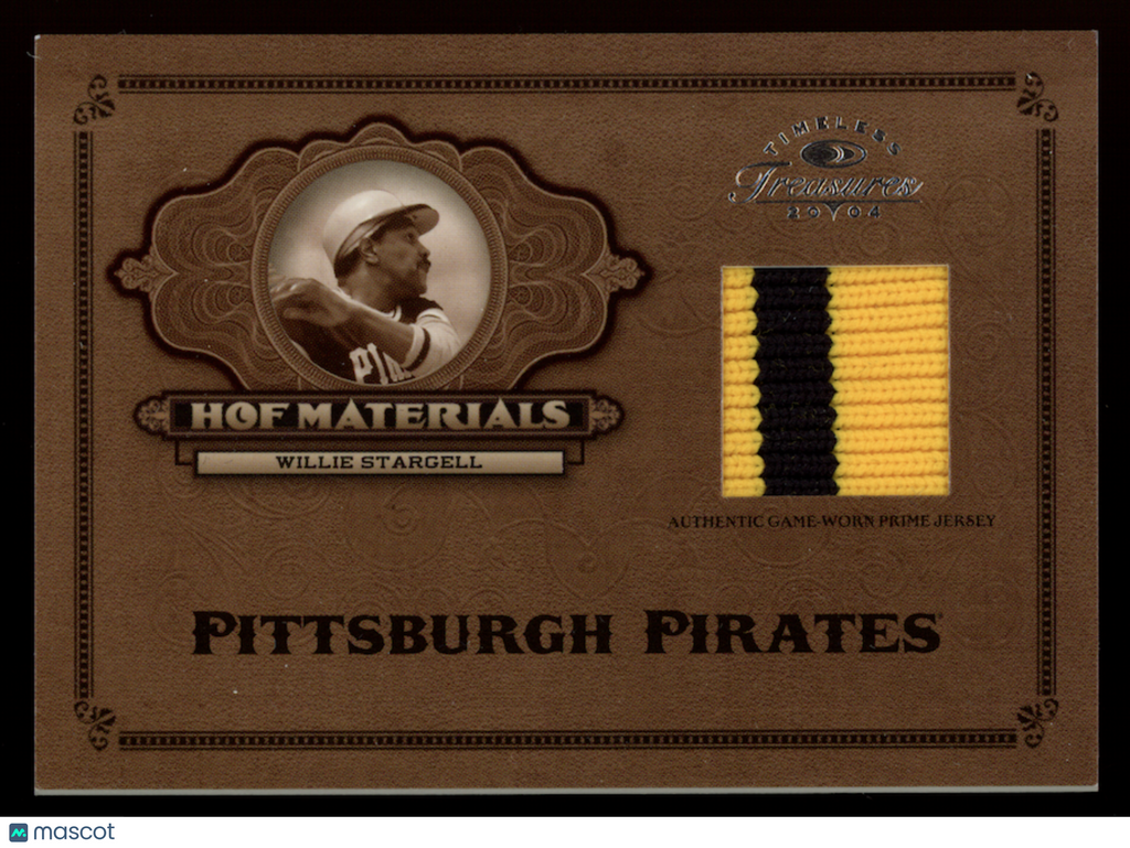 WILLIE STARGELL 2004 Donruss Timeless Treasures GU Patch /10 #HOF-36 Pirates
