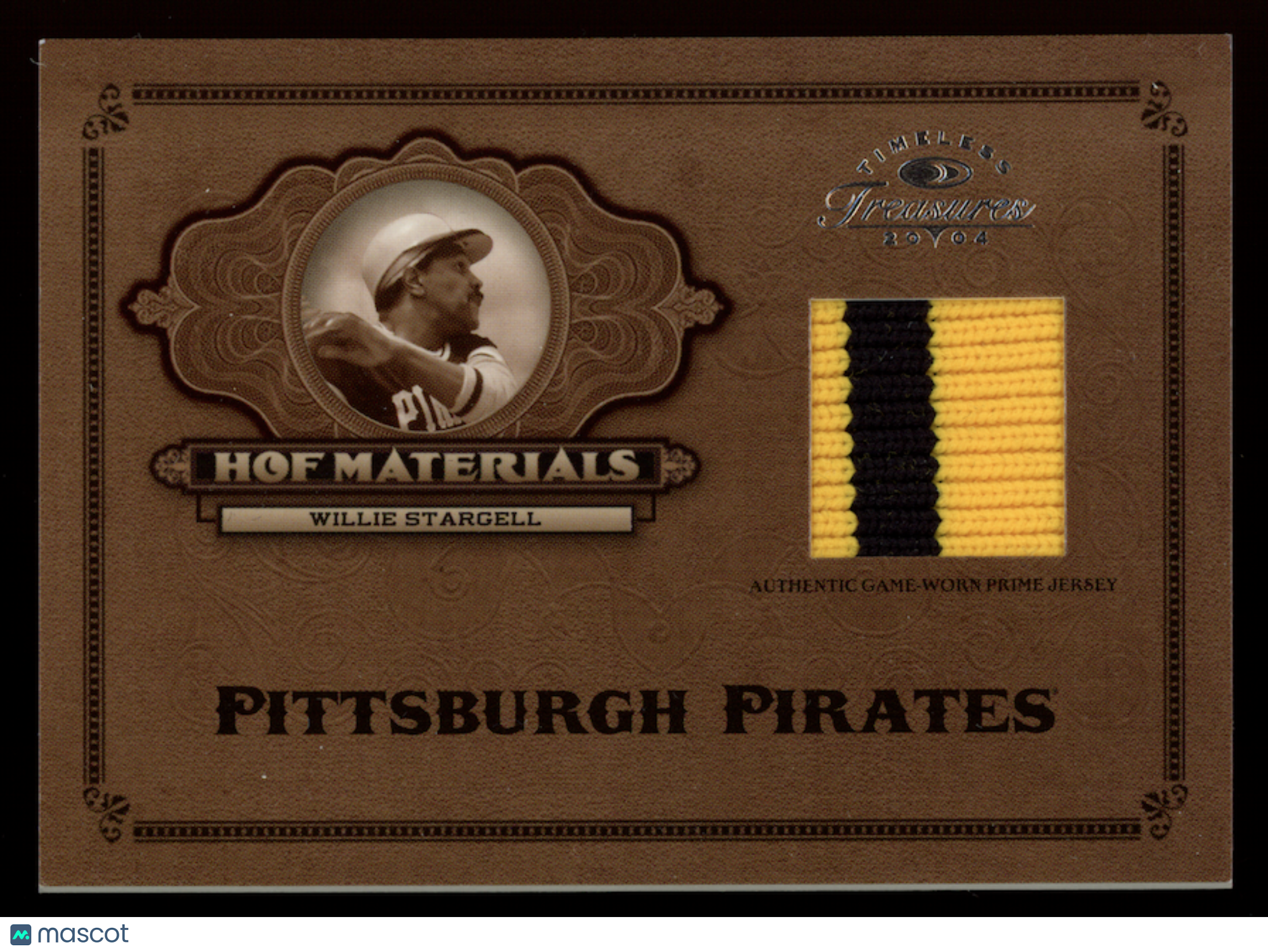 WILLIE STARGELL 2004 Donruss Timeless Treasures GU Patch /10 #HOF-36 Pirates