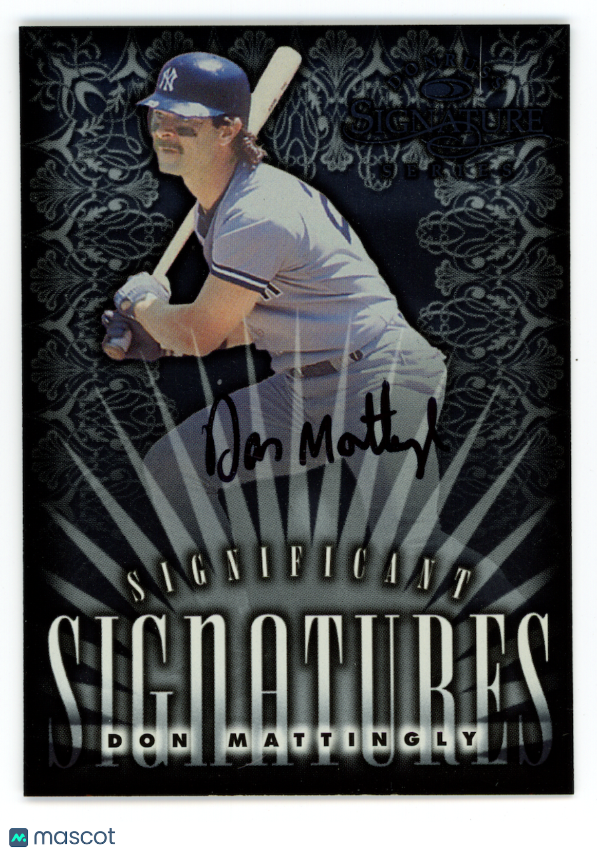 DON MATTINGLY 1998 Donruss Signature Series Significant Signatures Auto /2000