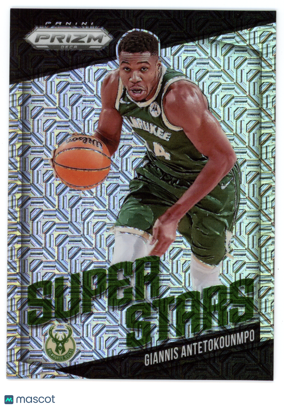 GIANNIS ANTETOKOUNMPO 2024-25 Prizm Deca Super Stars Mojo /25 #10 Bucks