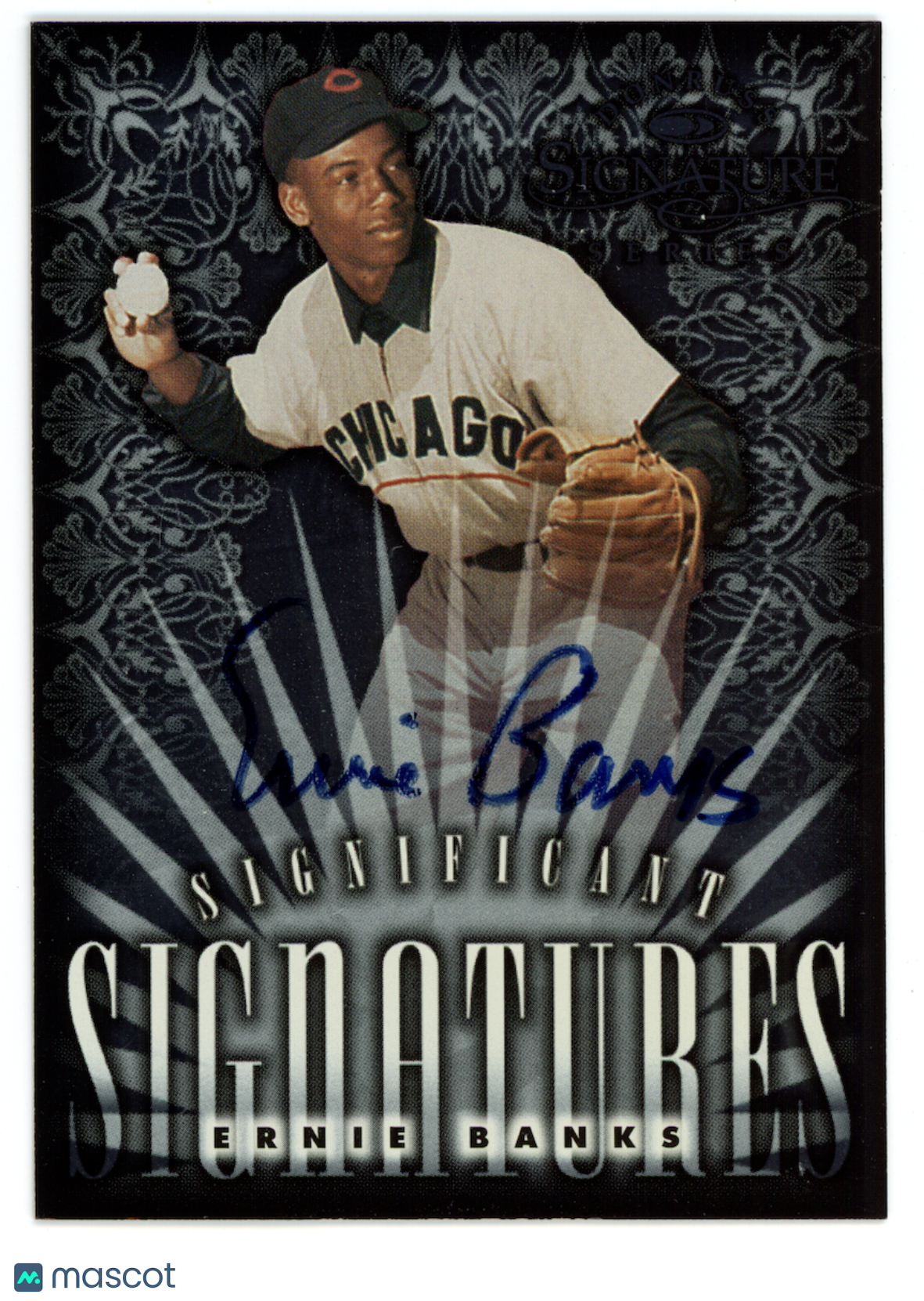 ERNIE BANKS 1998 Donruss Signature Series Significant Signatures Auto /2000 Cubs