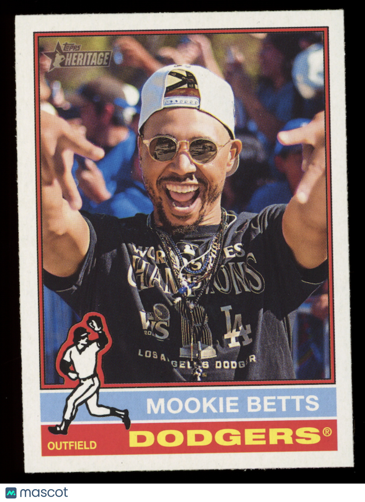 MOOKIE BETTS 2025 Topps Heritage Image Variation SSP #487 Dodgers